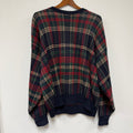 Vintage Pendleton Plaid Knit Sweater: XL