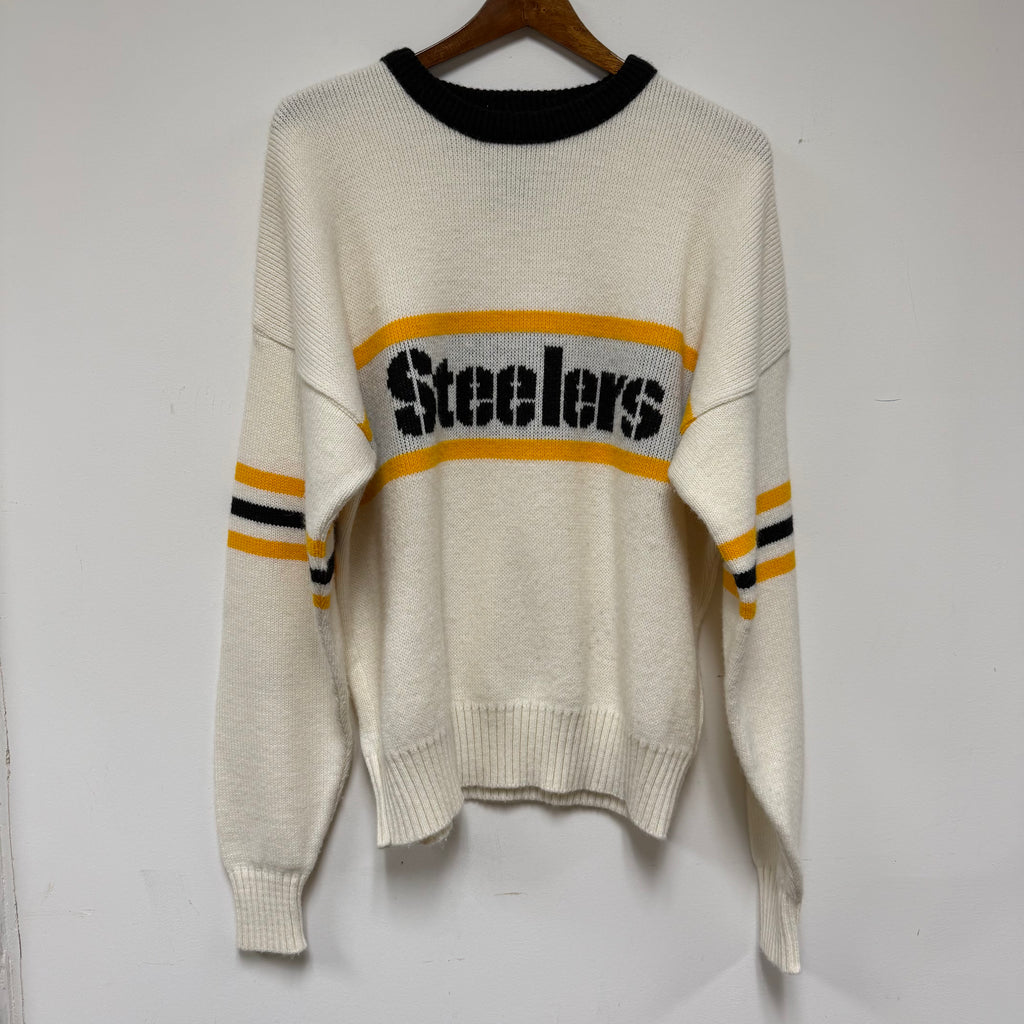 Vintage NFL Pittsburgh Steelers Knit Sweater: XL