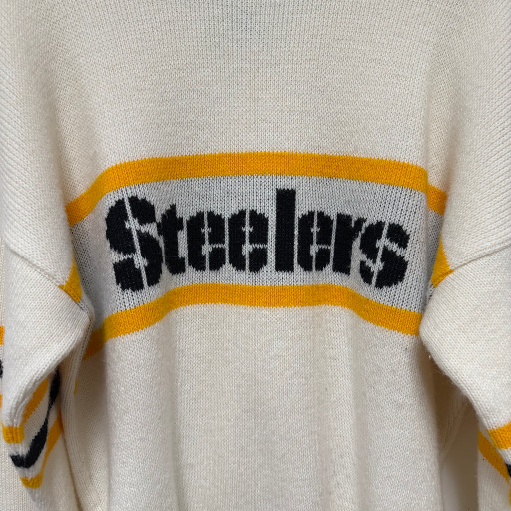 Vintage NFL Pittsburgh Steelers Knit Sweater: XL