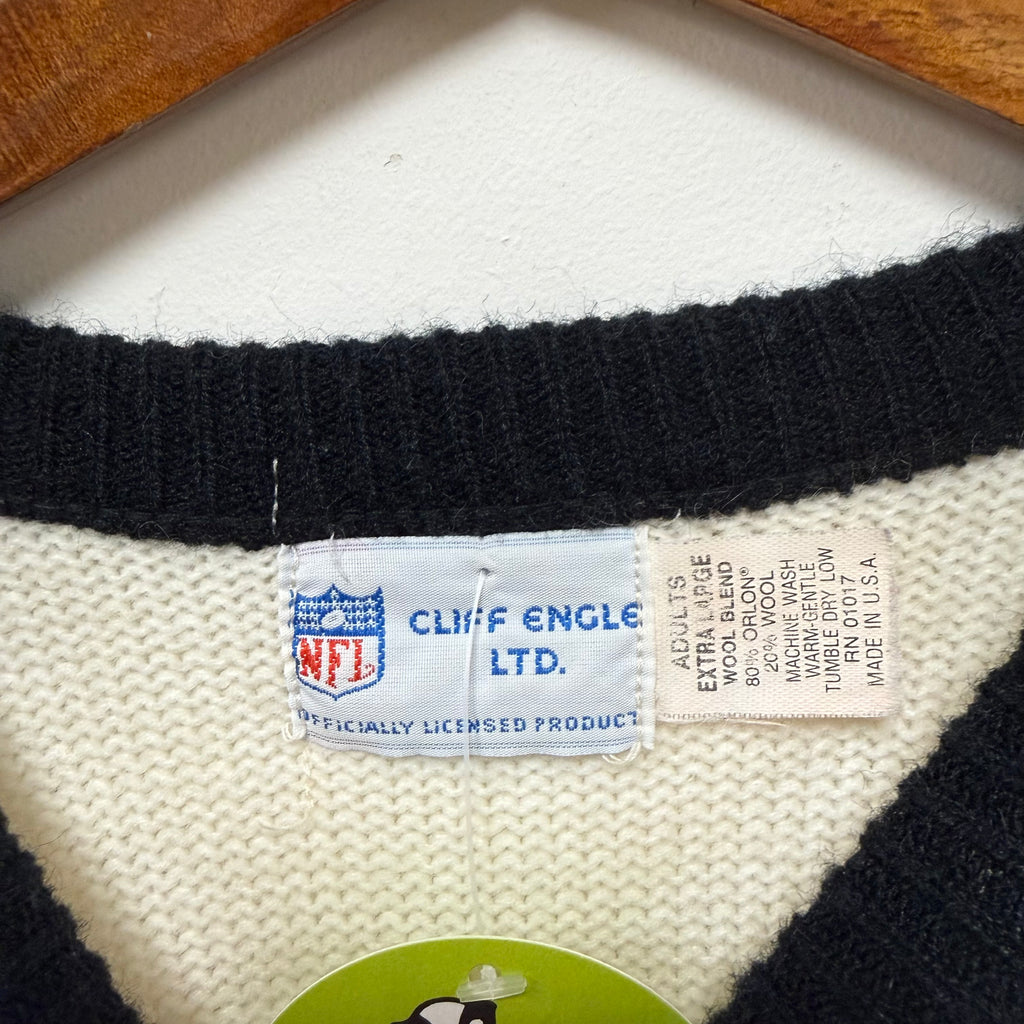 Vintage NFL Pittsburgh Steelers Knit Sweater: XL