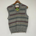 Vintage Striped Sweater Vest: S