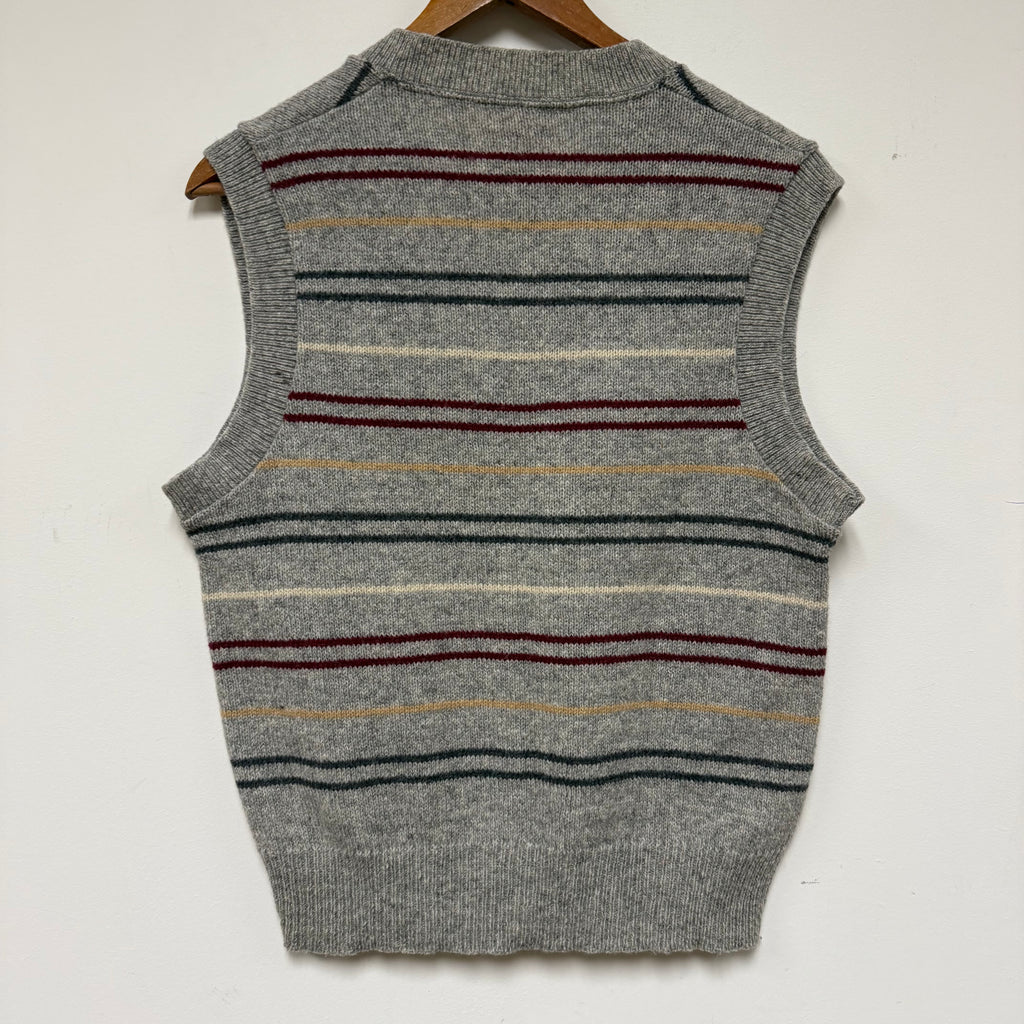 Vintage Striped Sweater Vest: S