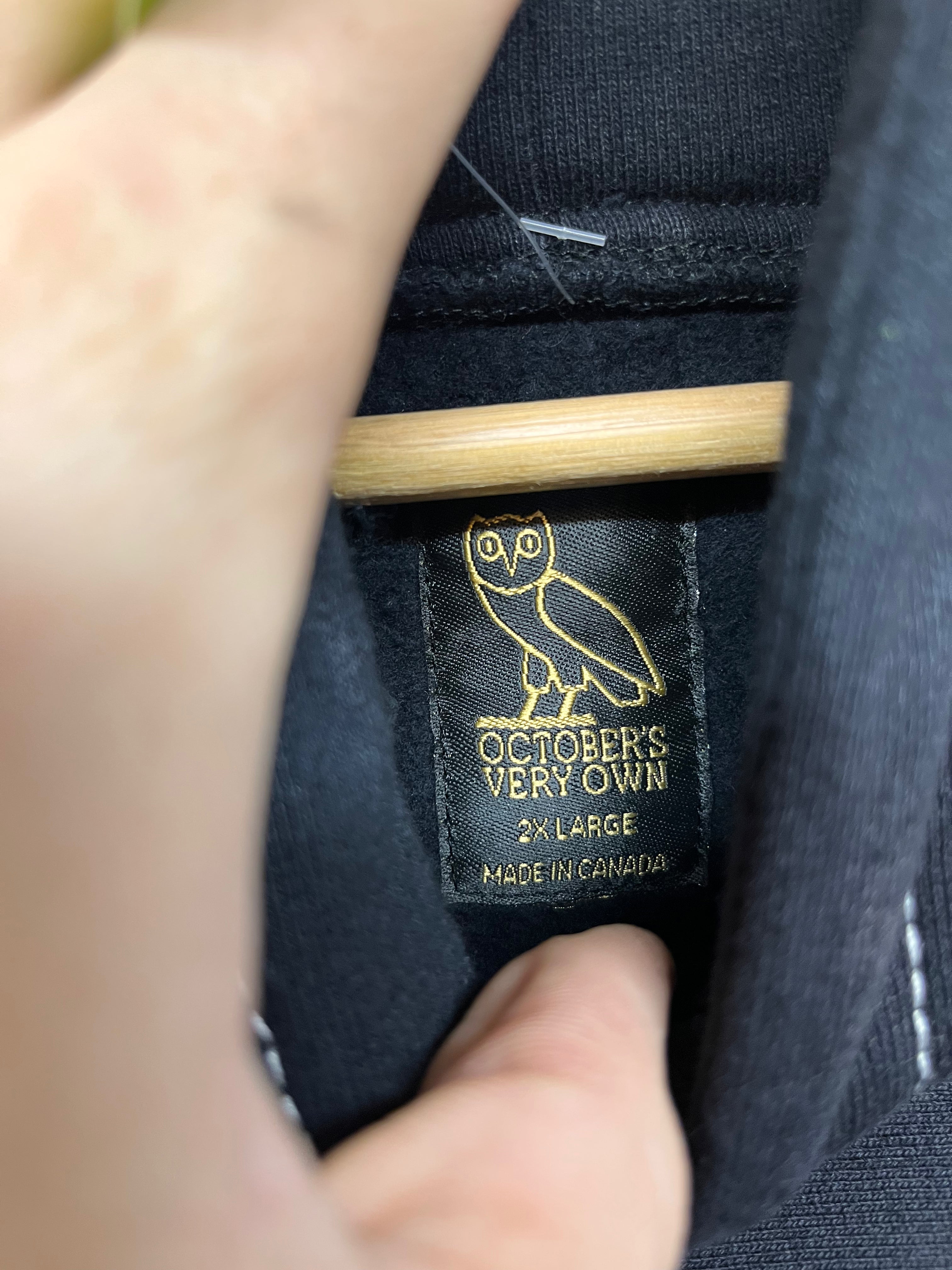 Octobers Very Own OVO Drake 6 God Black Sweatshirt Hoodie: 2XL