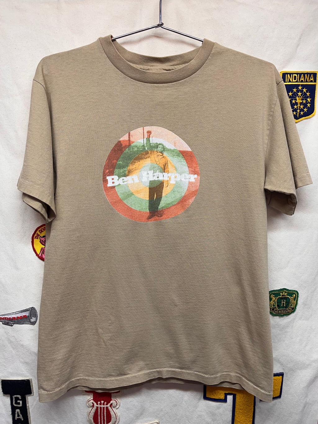 Vintage Ben Harper and The Innocent Criminals Tan Band T-Shirt: Medium