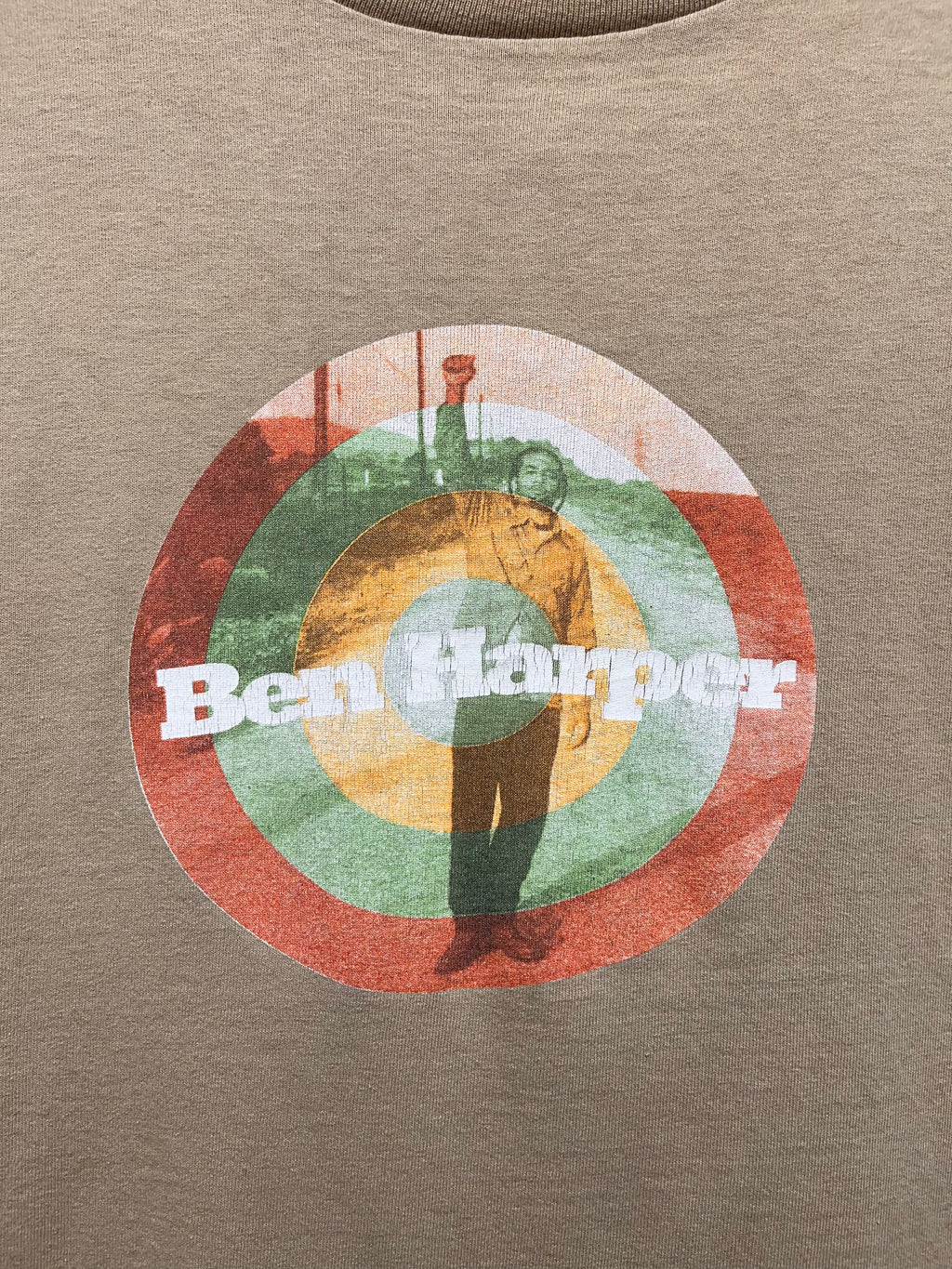Vintage Ben Harper and The Innocent Criminals Tan Band T-Shirt: Medium
