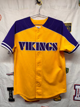 Load image into Gallery viewer, Vintage Minnesota Vikings NFL Majestic Baseball Jersey: Medium
