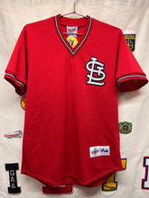 Load image into Gallery viewer, Vintage St.Louis Cardinals Mesh Majestic Diamond Red Baseball Jersey: Large
