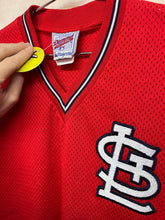 Load image into Gallery viewer, Vintage St.Louis Cardinals Mesh Majestic Diamond Red Baseball Jersey: Large
