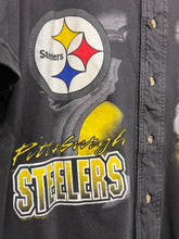 Load image into Gallery viewer, Vintage Pittsburgh Steelers NFL Active 1998 Black Cotton Baseball Jersey: XL
