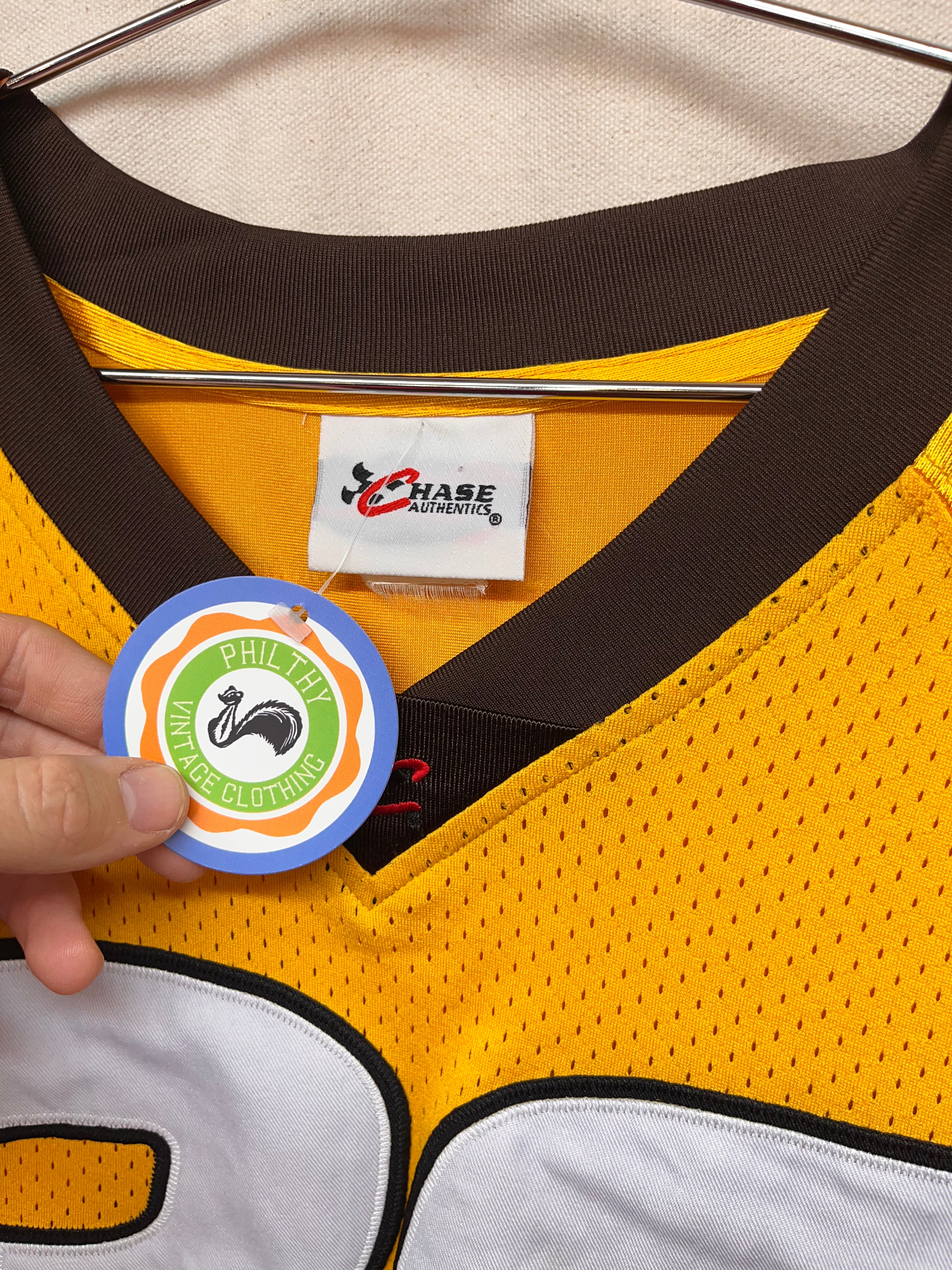 Vintage NASCAR Elliot Sadler M&M's Yellow Y2K Chase Football Jersey: XXL