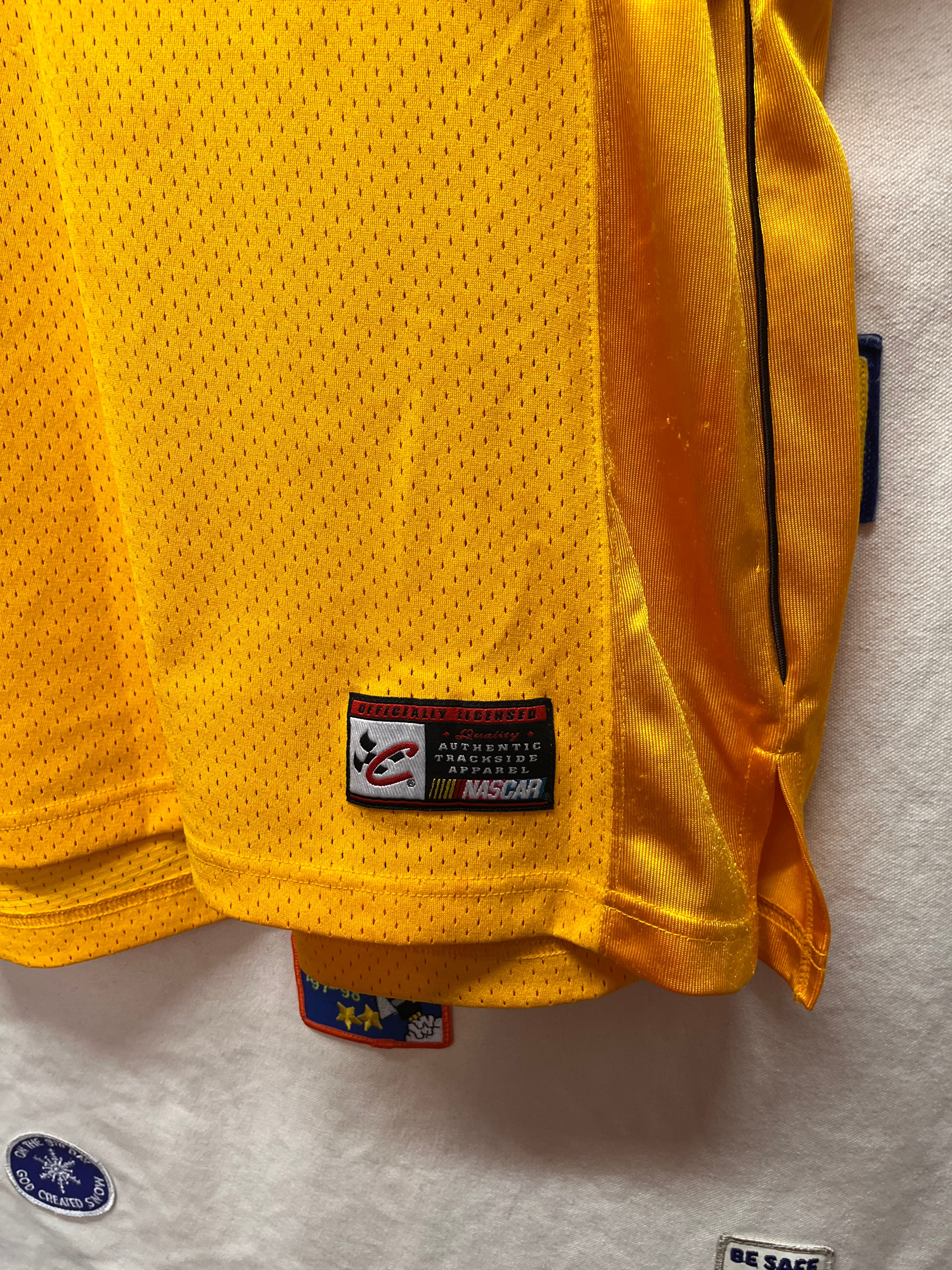 Vintage NASCAR Elliot Sadler M&M's Yellow Y2K Chase Football Jersey: XXL