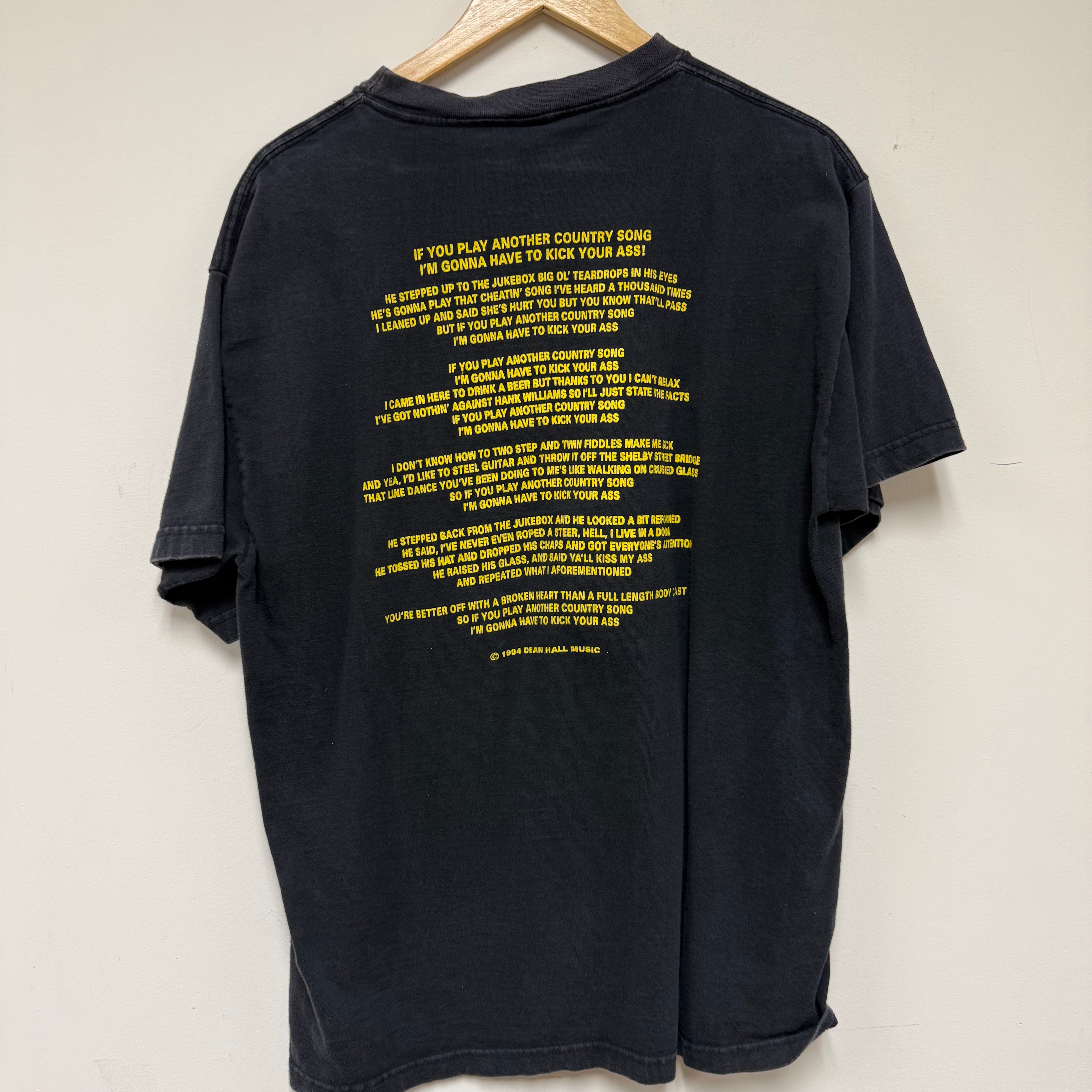 Vintage Dean Hall 'Country Song' T-Shirt: XL