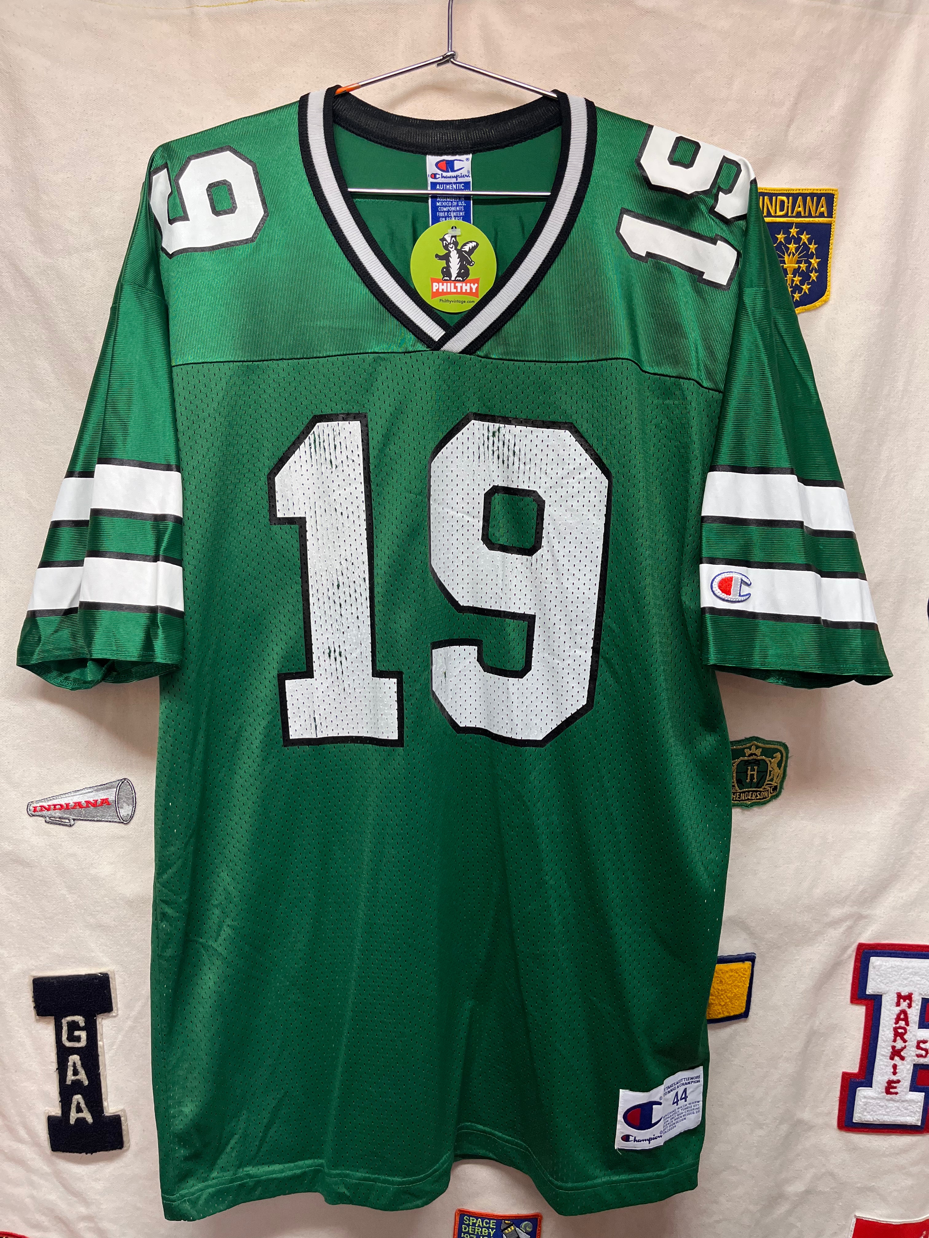 Vintage New York Jets Green Keyshawn Johnson 19 Champion Football Jersey: Large