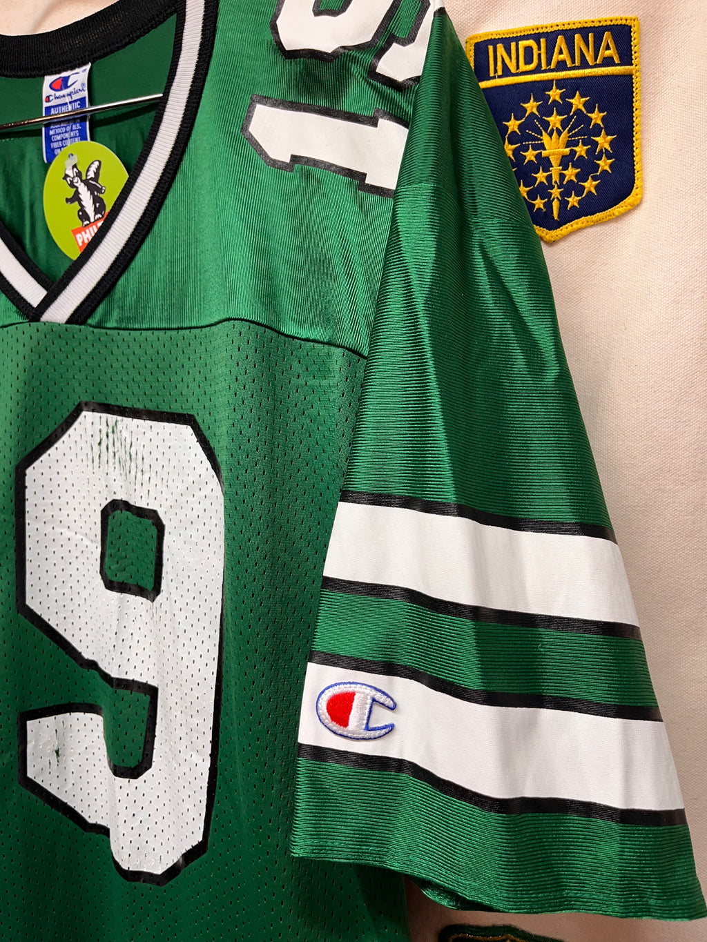 Vintage New York Jets Green Keyshawn Johnson 19 Champion Football Jersey: Large