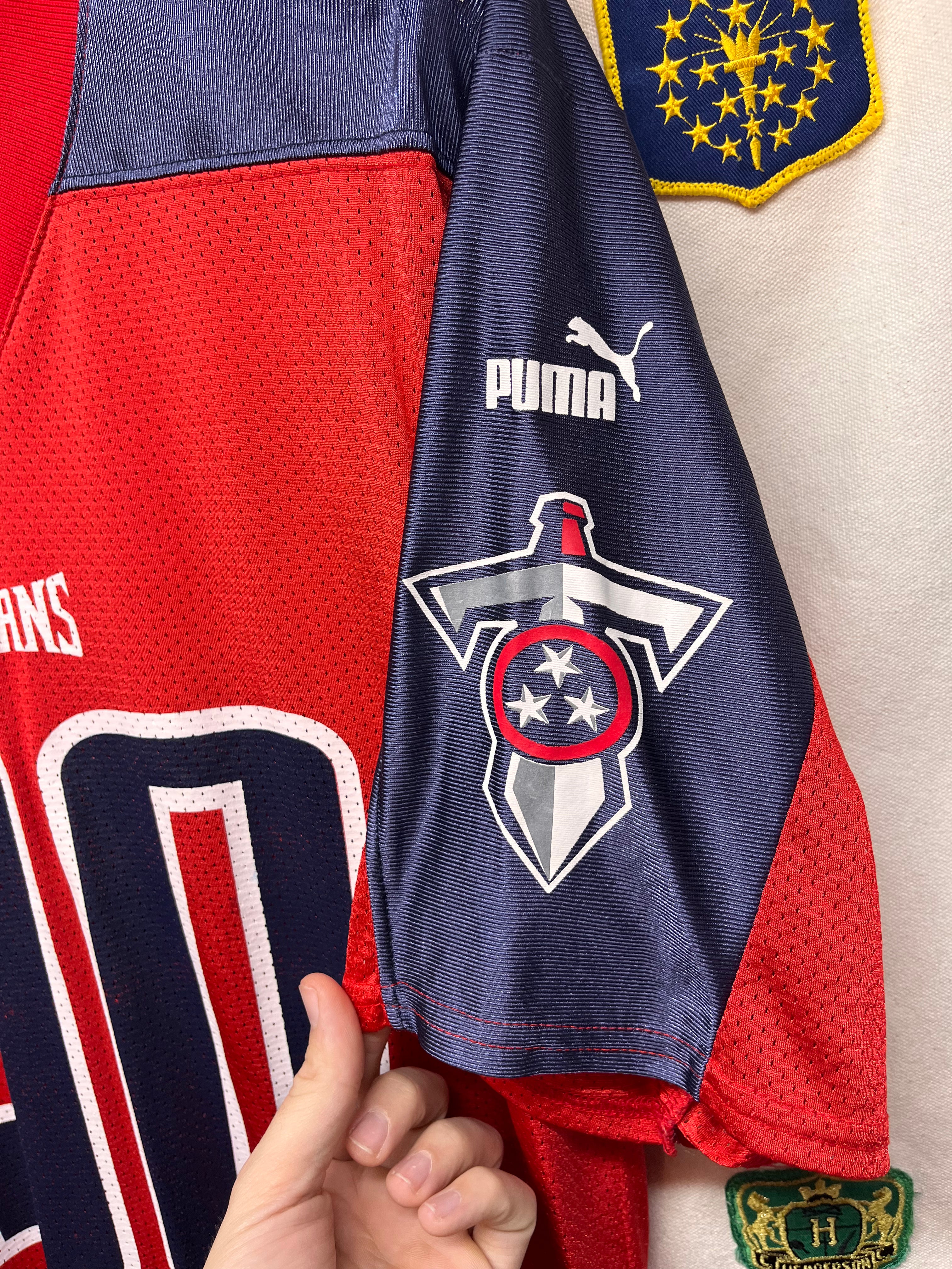 Vintage Tennessee Titans NFL Puma Jevon Kearse 90 Red Football Jersey: Medium