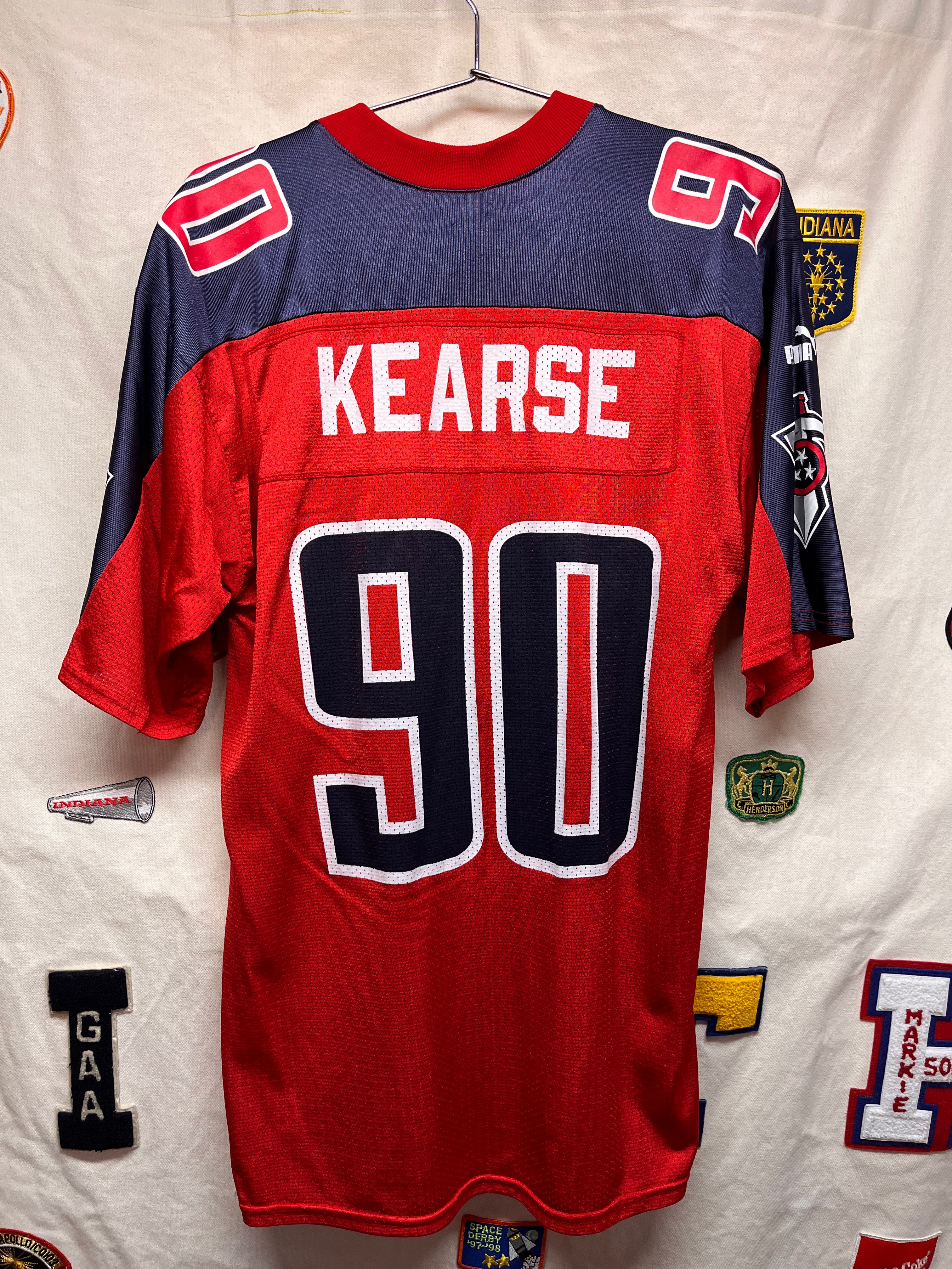 Vintage Tennessee Titans NFL Puma Jevon Kearse 90 Red Football Jersey: Medium