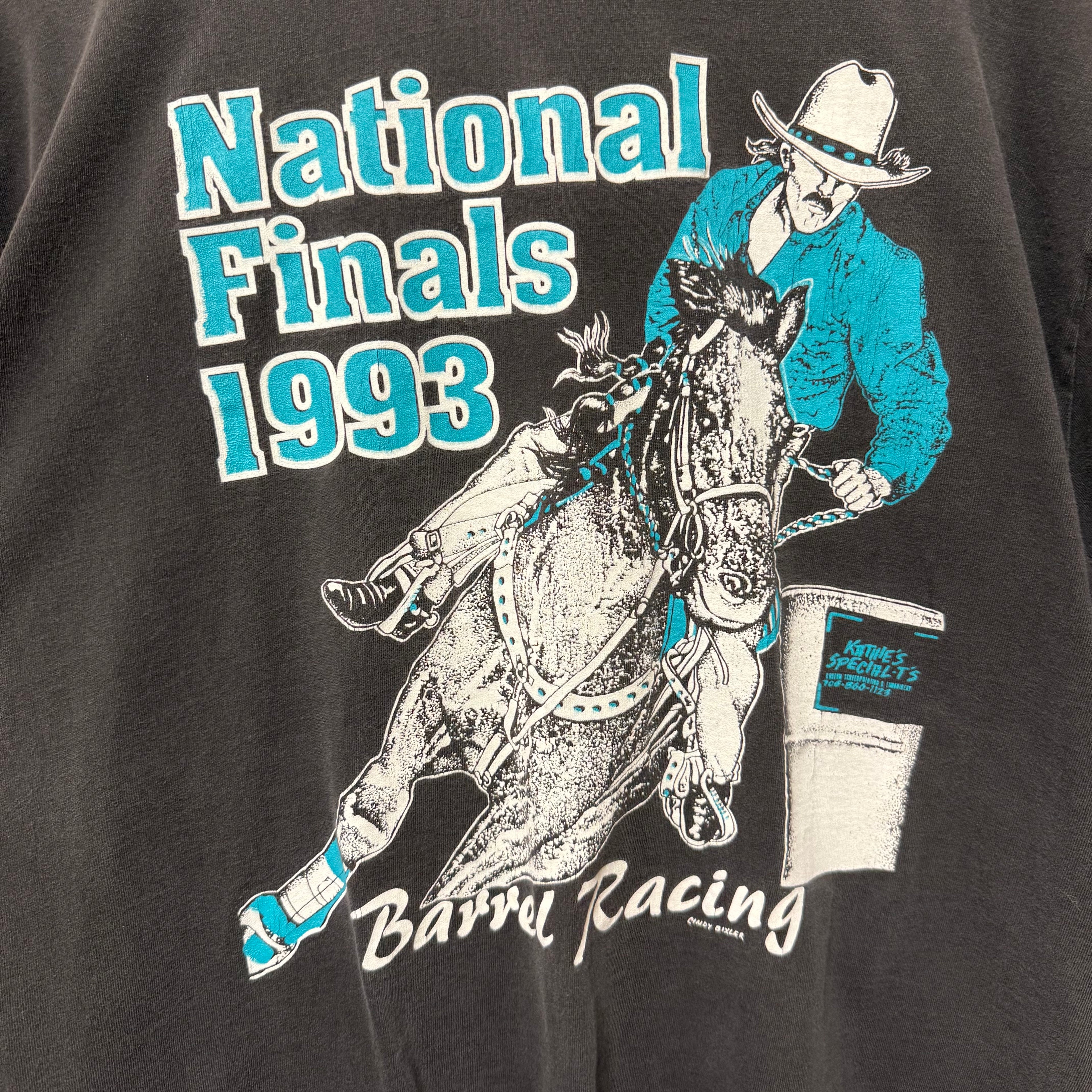 Vintage 1993 National Finals Barry Racing T-Shirt: XL