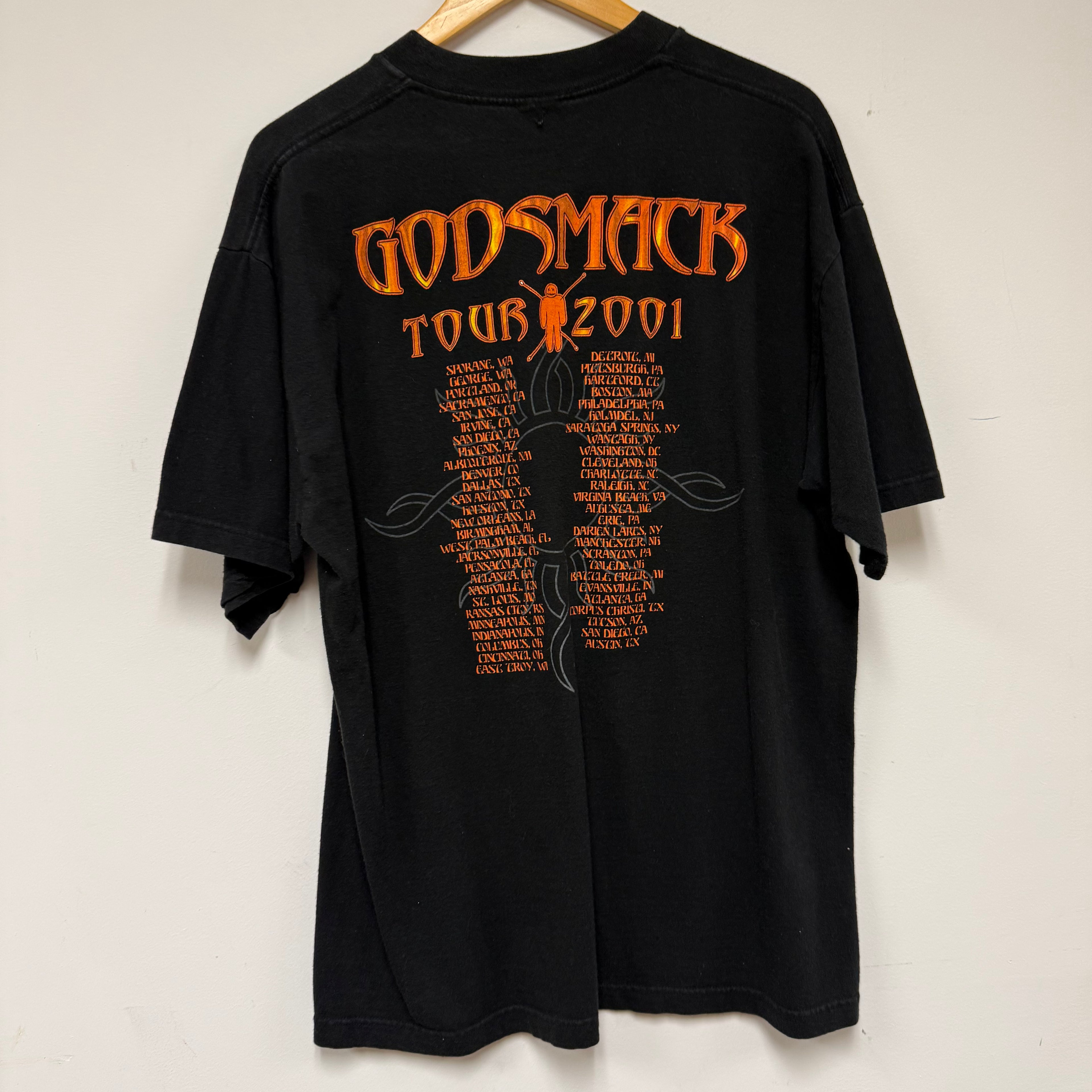 Vintage 2001 Godsmack Tour T-Shirt: XL
