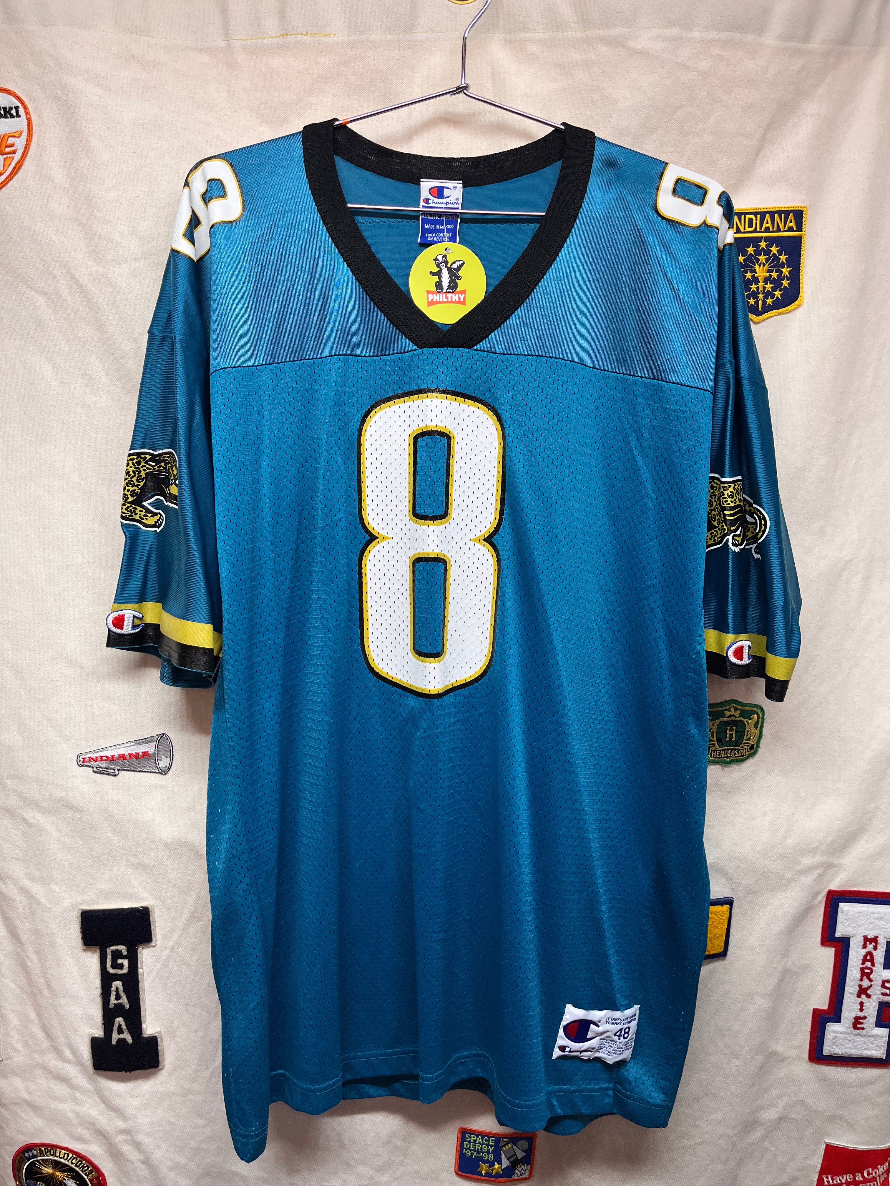 Vintage Jacksonville JaguarsMark Brunell 8 Champion NFL Jersey: XL