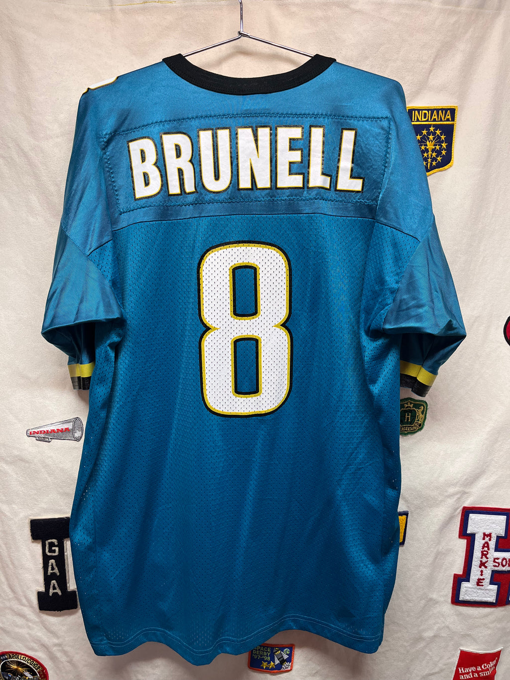 Vintage Jacksonville JaguarsMark Brunell 8 Champion NFL Jersey: XL