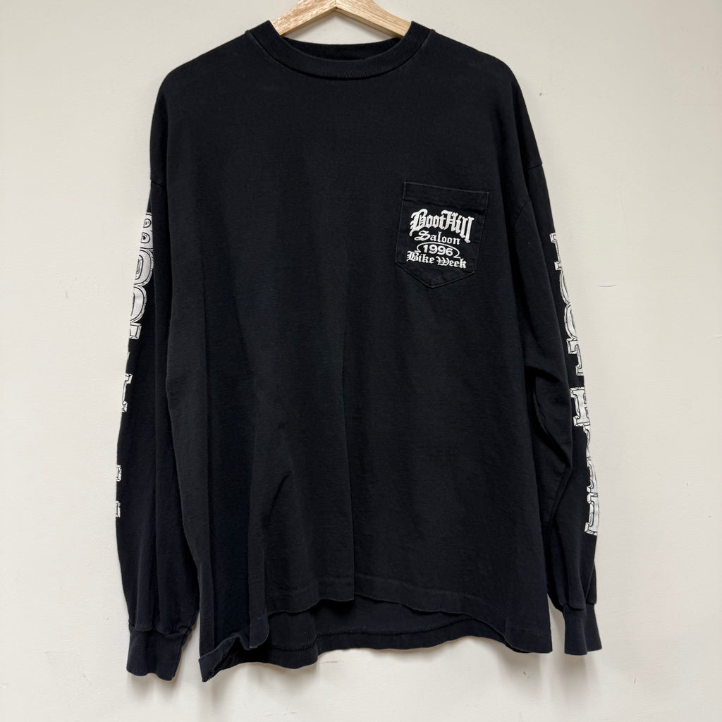 Vintage 1996 Boot Hill Saloon Bike Week Long Sleeve: XXL