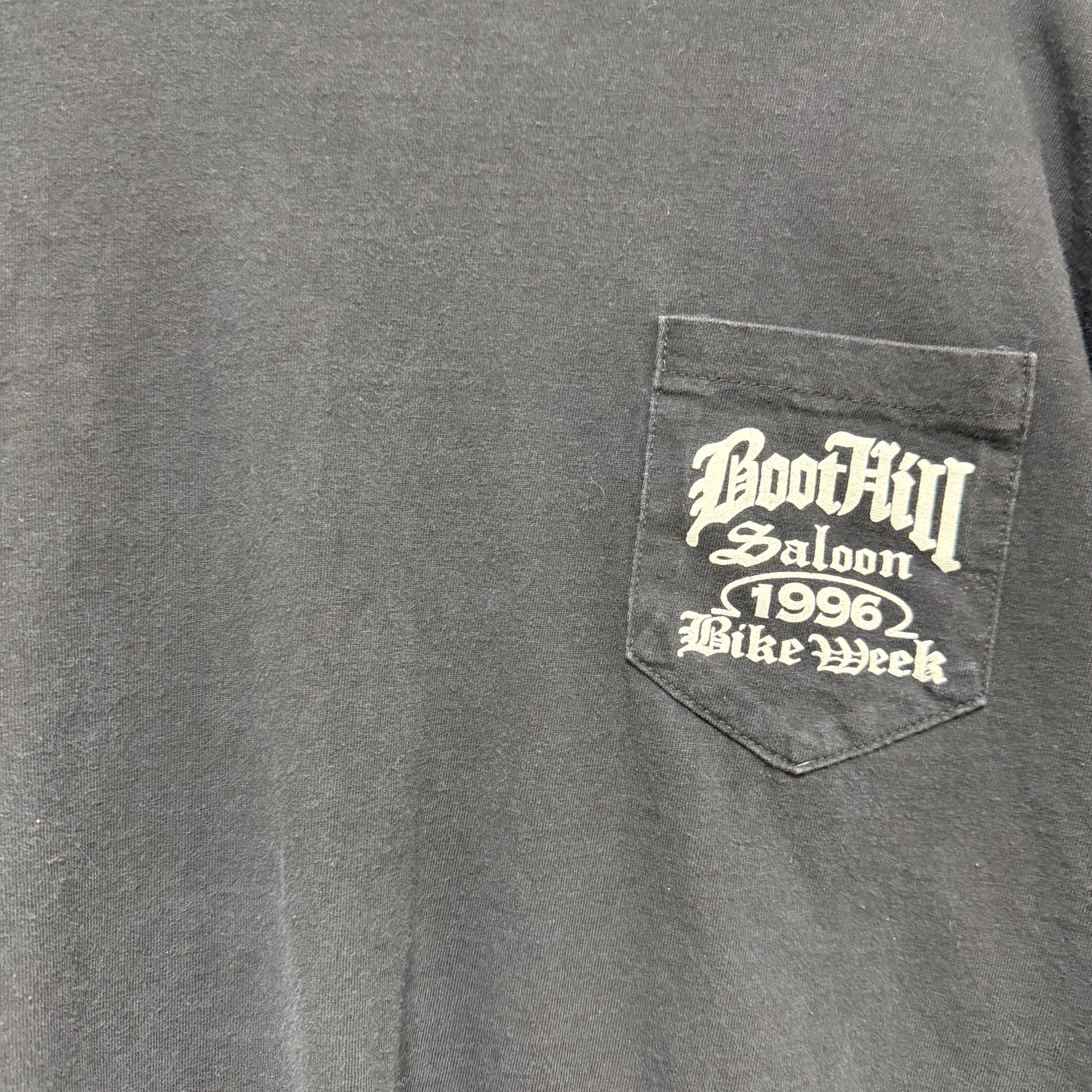 Vintage 1996 Boot Hill Saloon Bike Week Long Sleeve: XXL