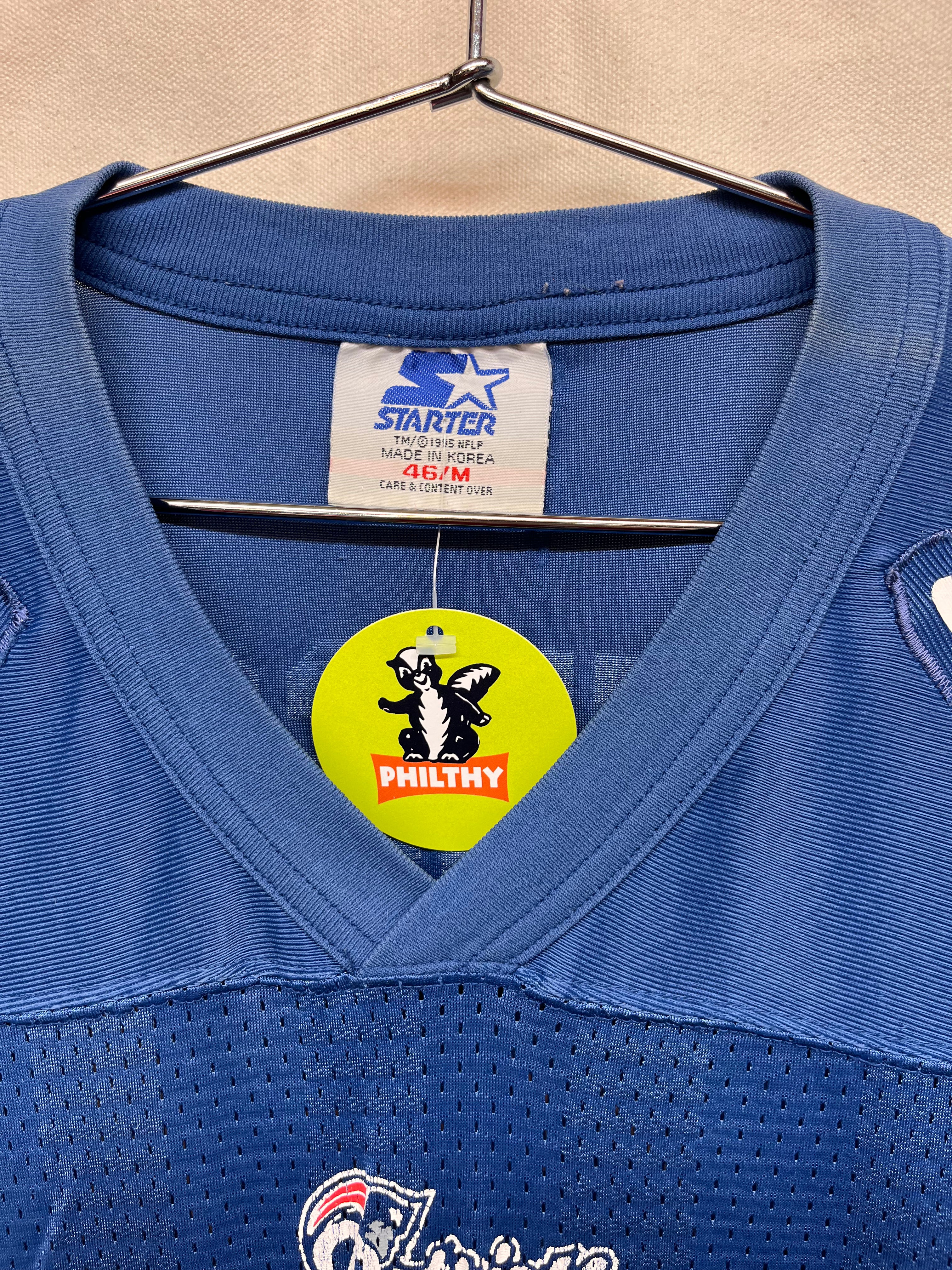 Vintage New England Patriots Drew Bledsoe 11 Stripe Starter NFL Football Jersey: Large