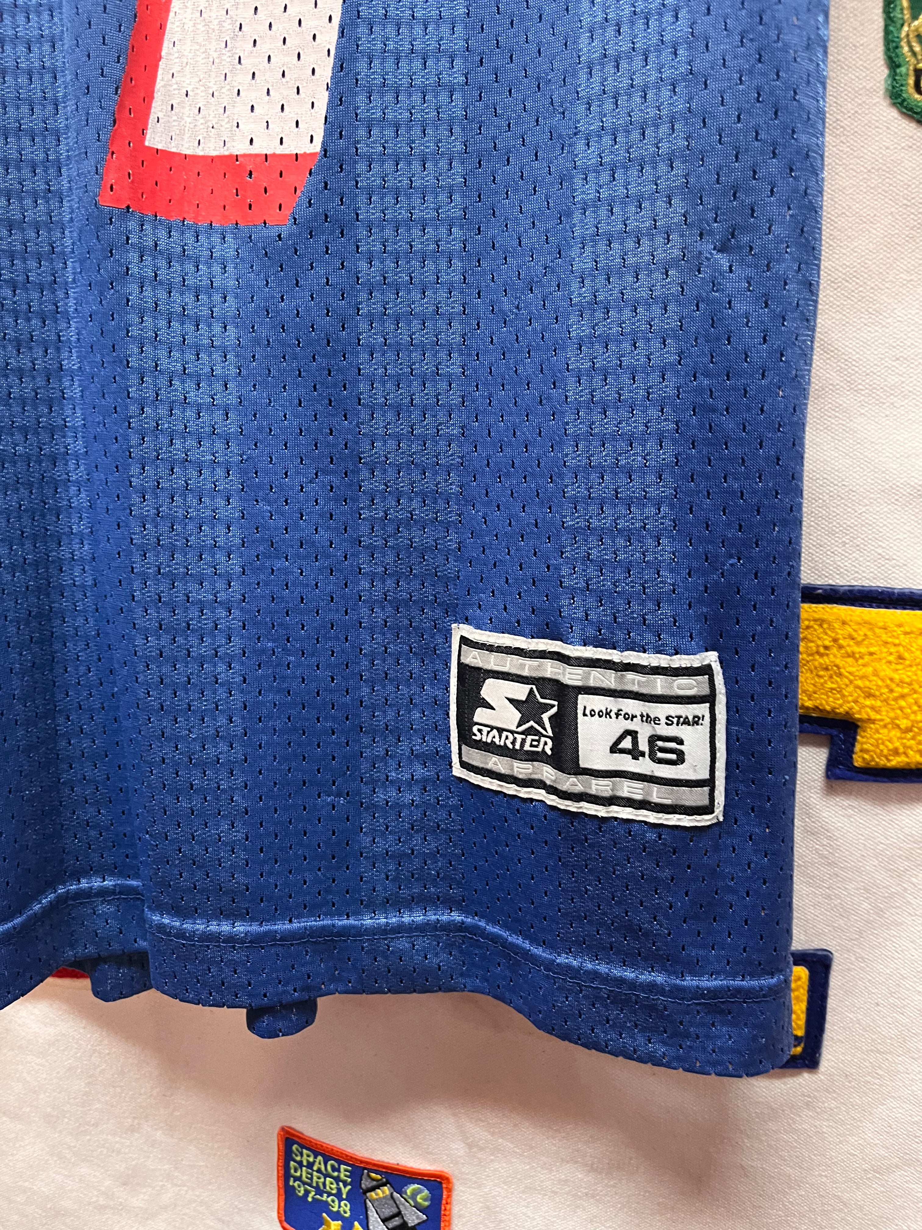 Vintage New England Patriots Drew Bledsoe 11 Stripe Starter NFL Football Jersey: Large