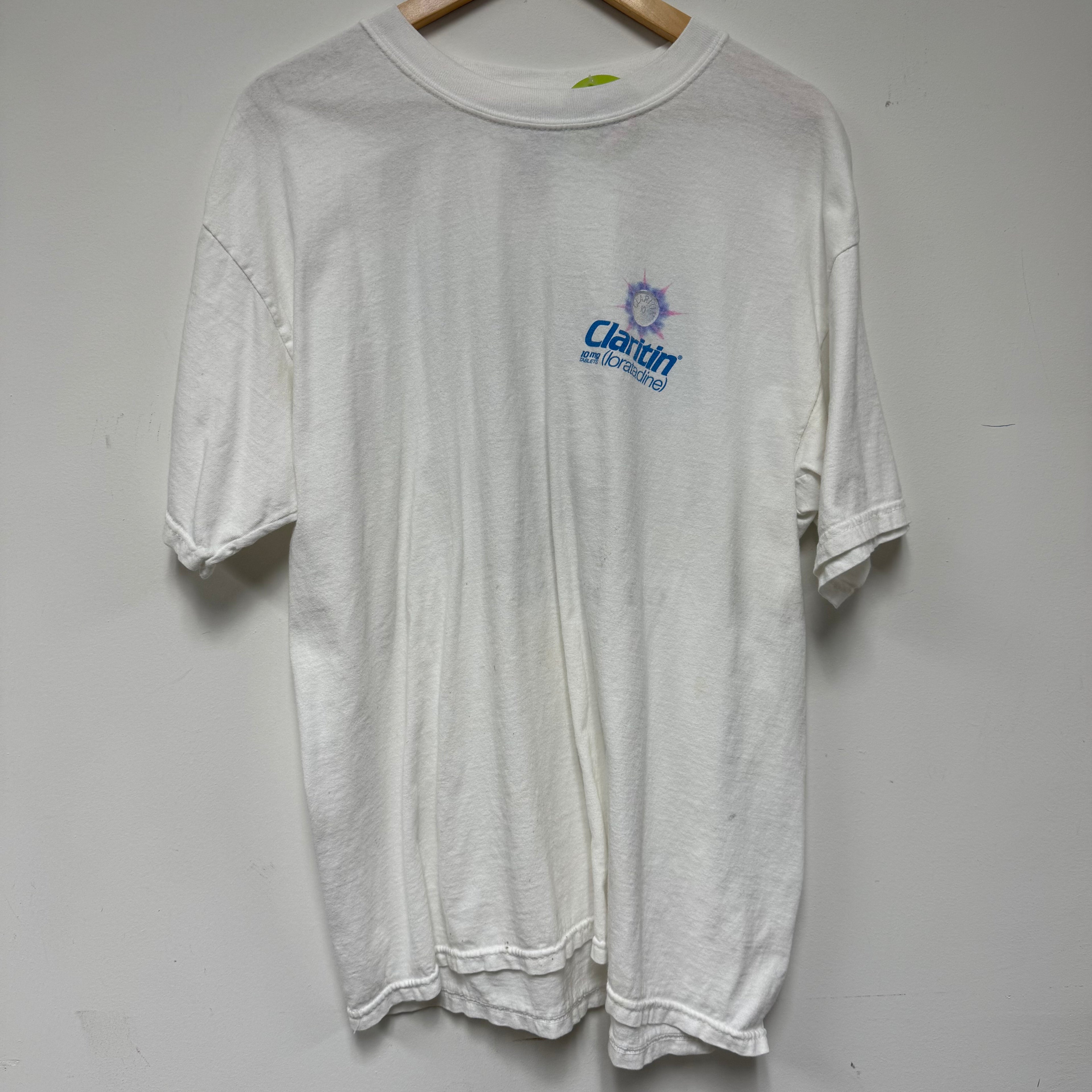 Vintage Claritin 'Get Moving' T-Shirt: XL