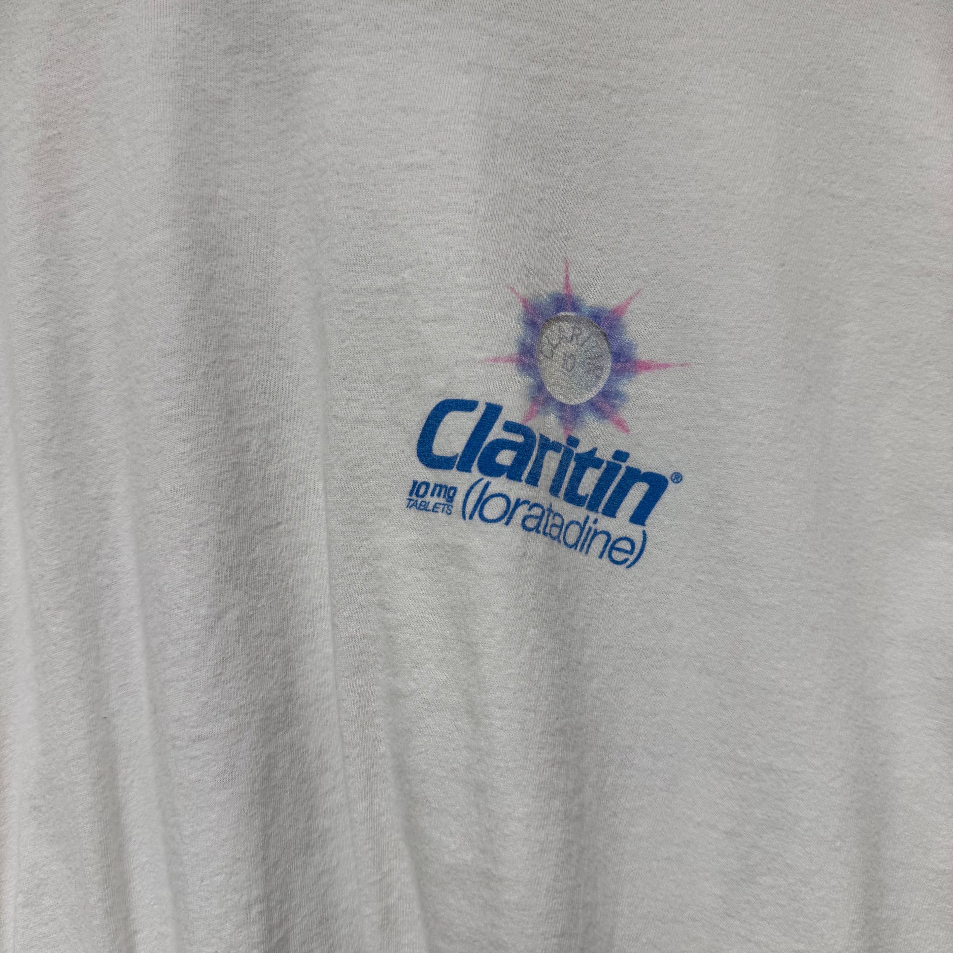 Vintage Claritin 'Get Moving' T-Shirt: XL