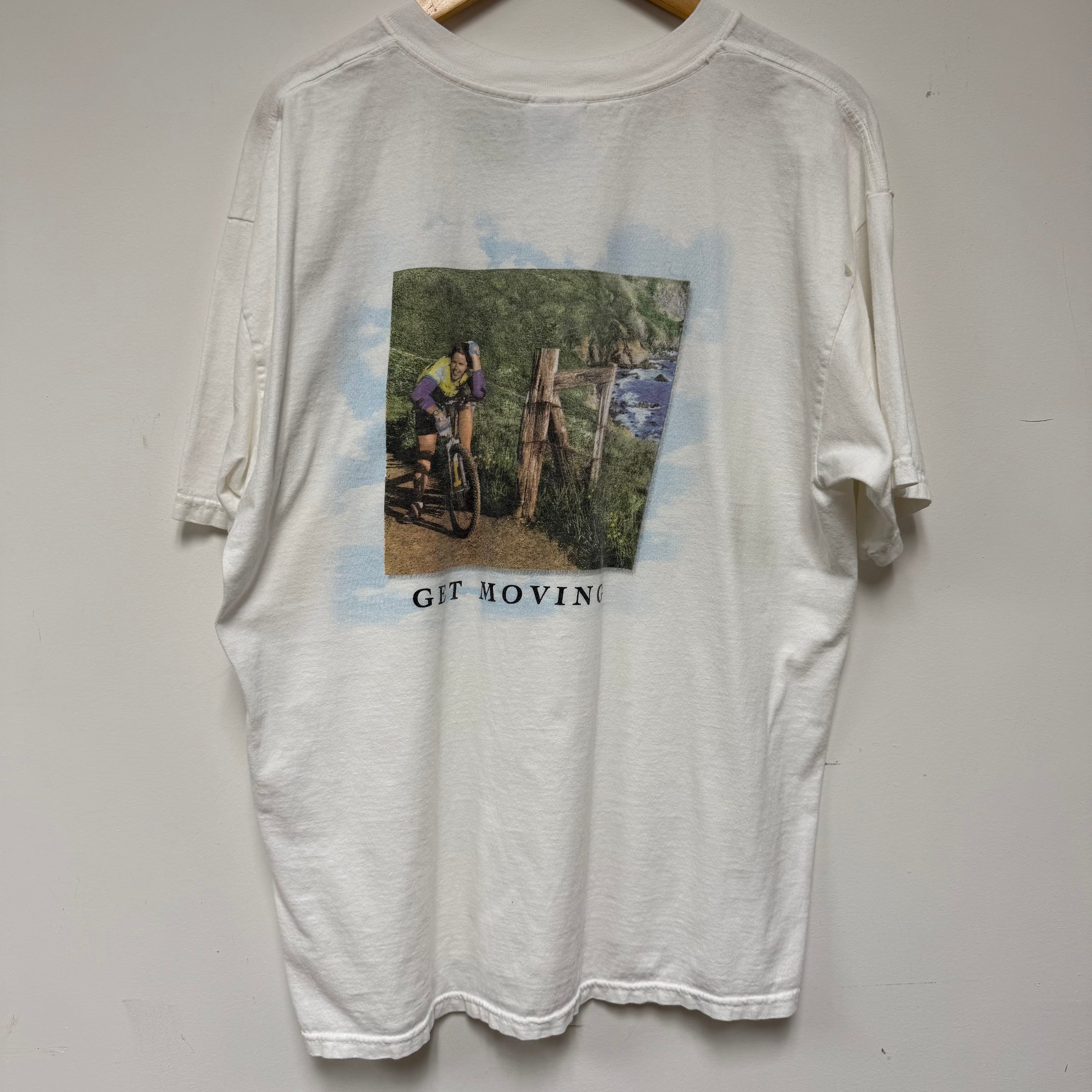 Vintage Claritin 'Get Moving' T-Shirt: XL