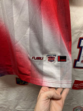 Load image into Gallery viewer, Vintage Fubu Red Blue Gradient Y2K Mesh Football Jersey: XL
