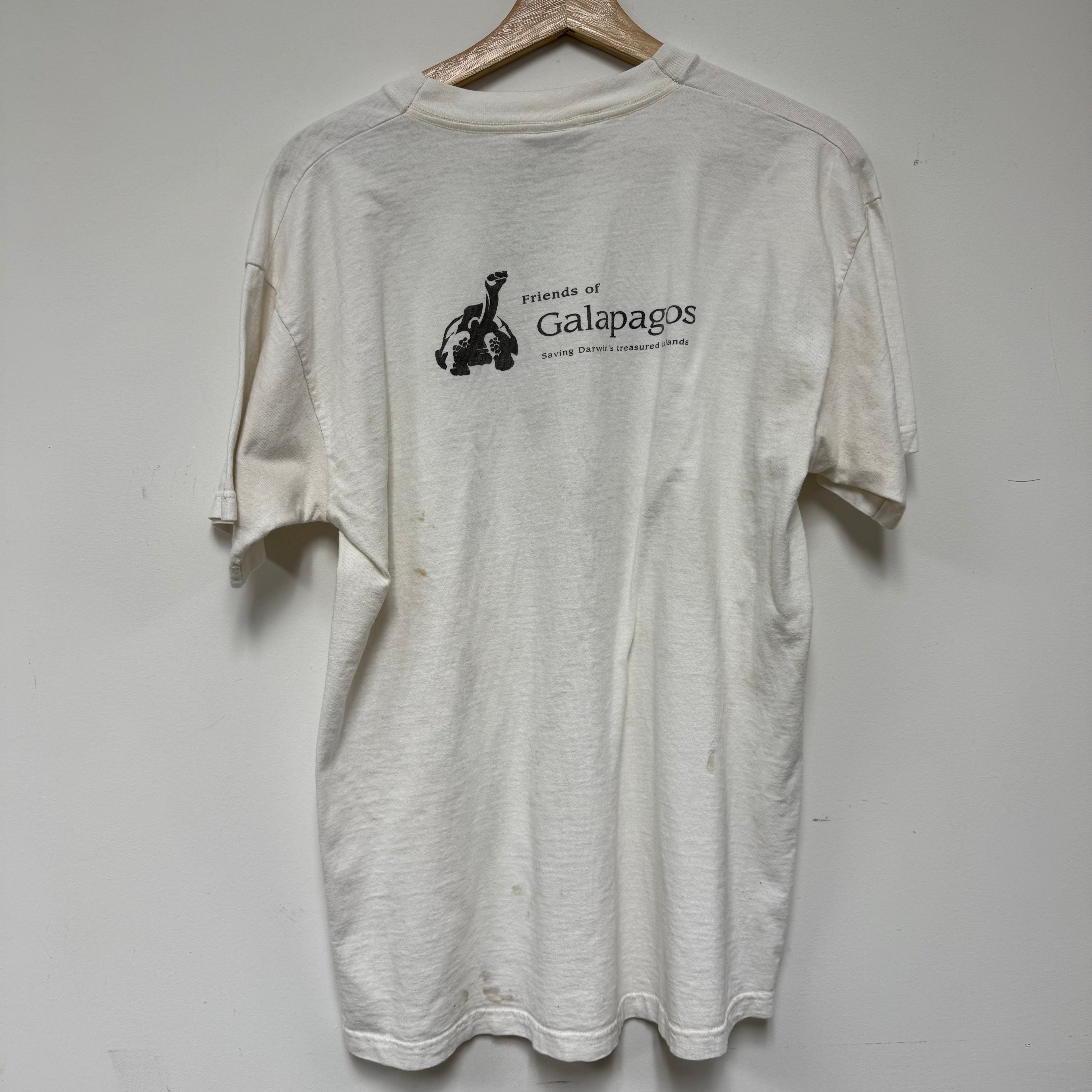 Vintage Charles Darwin Evolution T-Shirt: L