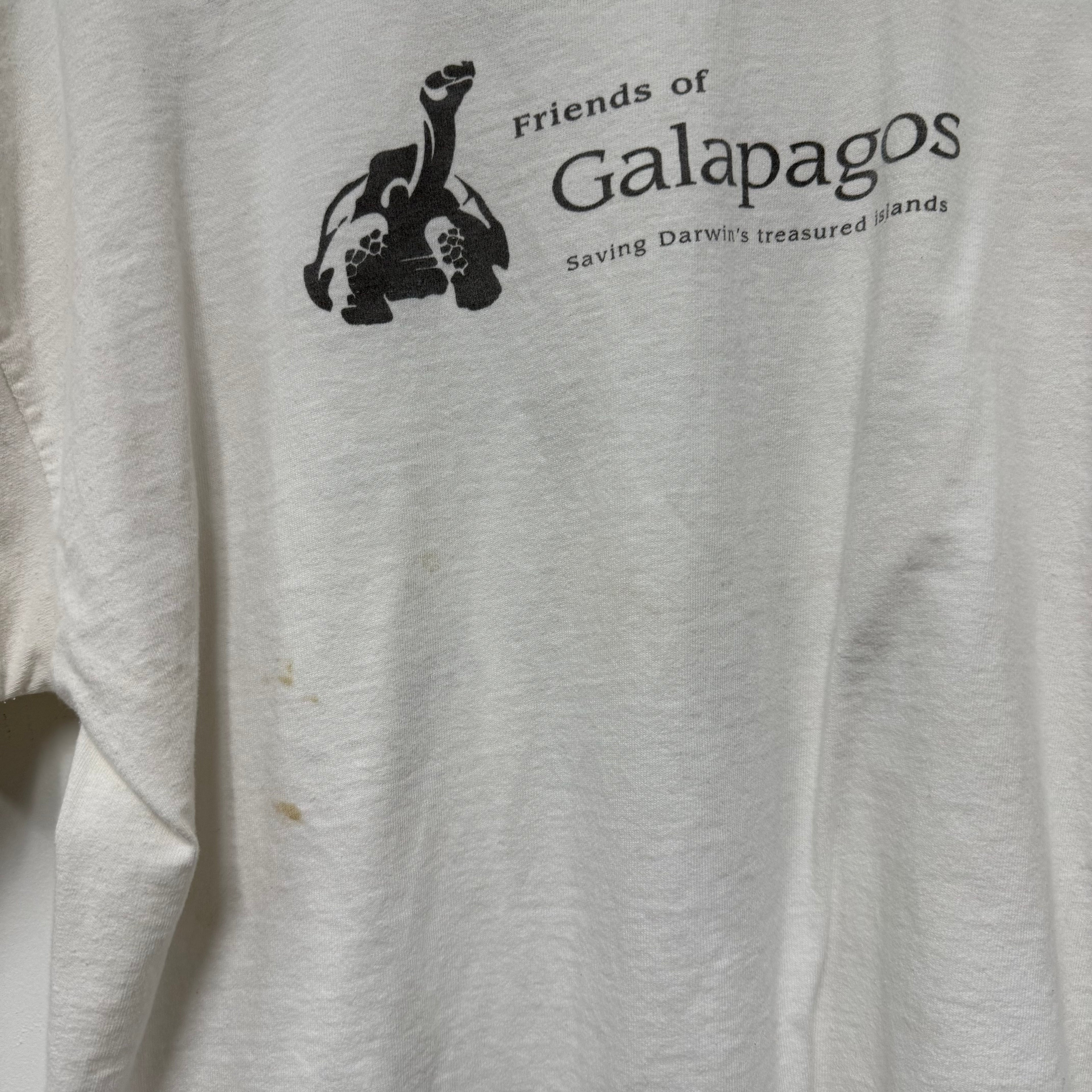 Vintage Charles Darwin Evolution T-Shirt: L