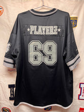 Load image into Gallery viewer, Vintage Playerz 69 Black Mesh Y2K Football Jersey: XXL
