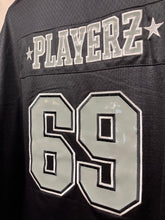 Load image into Gallery viewer, Vintage Playerz 69 Black Mesh Y2K Football Jersey: XXL
