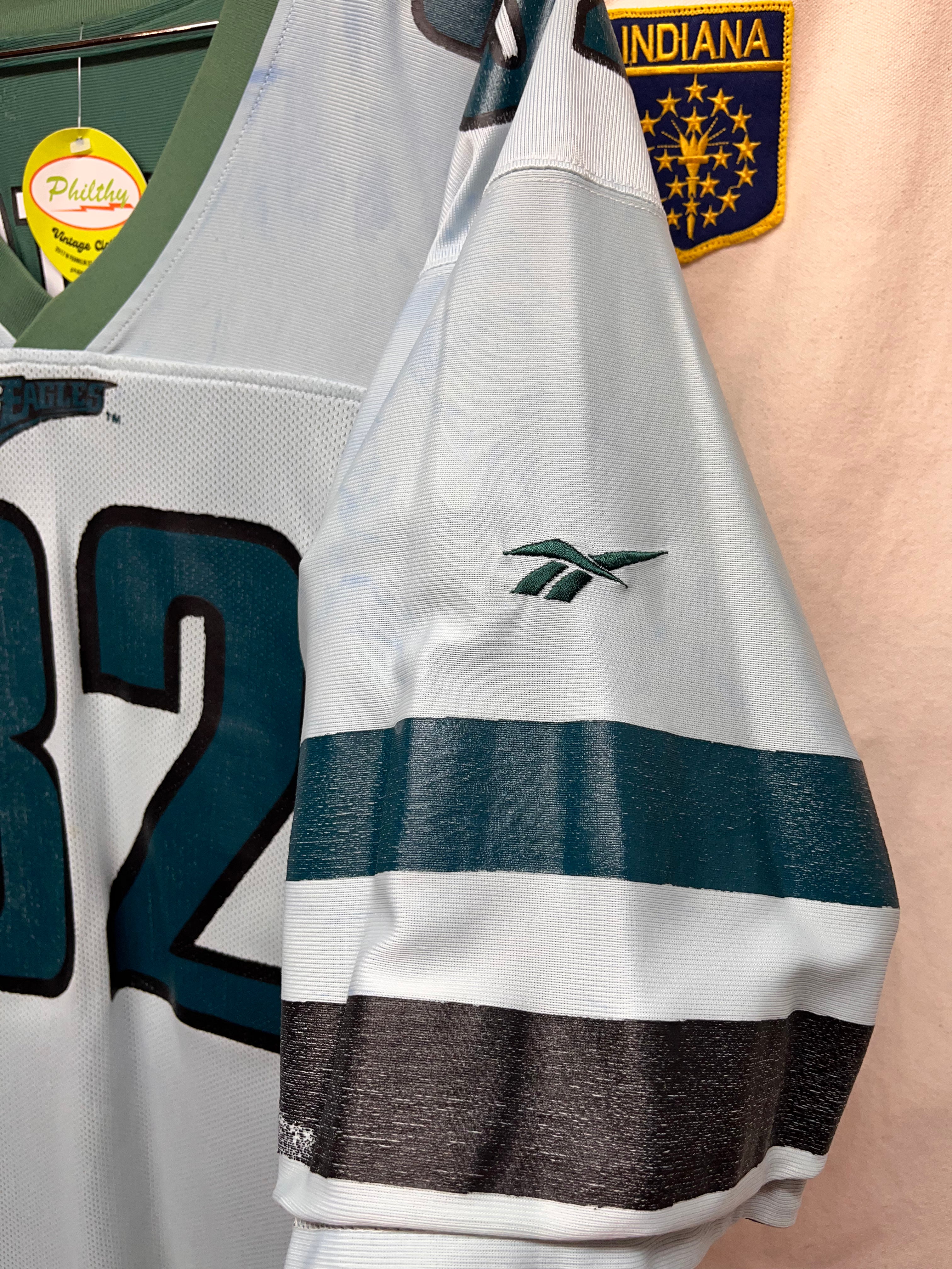 Vintage Reversible Philadelphia Eagles 32 Ricky Watters Reebok NFL Football Jersey: XL