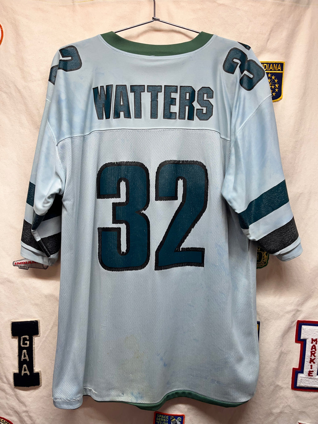 Vintage Reversible Philadelphia Eagles 32 Ricky Watters Reebok NFL Football Jersey: XL