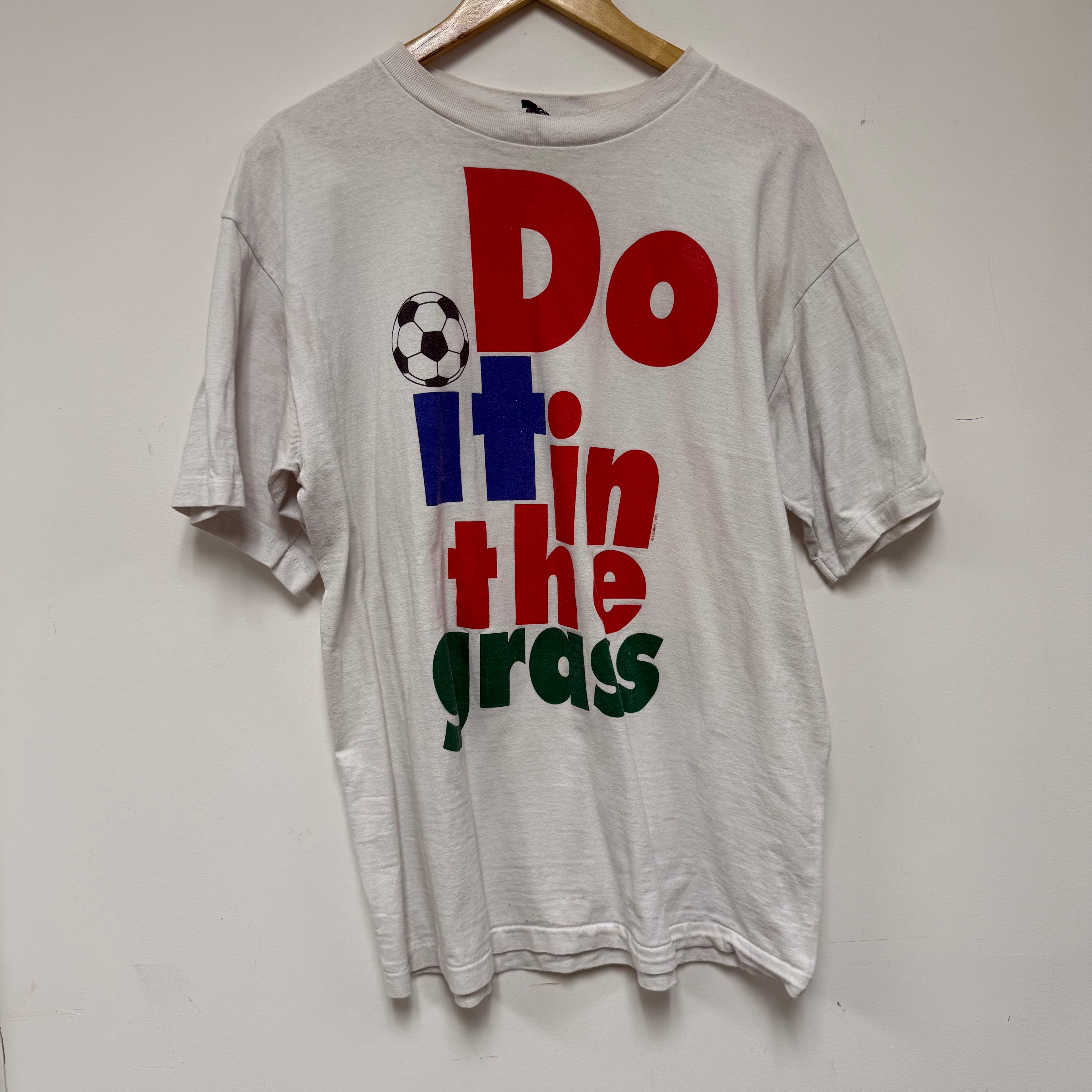 Vintage 'Do It in the Grass' Soccer T-Shirt: XL