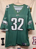 Vintage Reversible Philadelphia Eagles 32 Ricky Watters Reebok NFL Football Jersey: XL