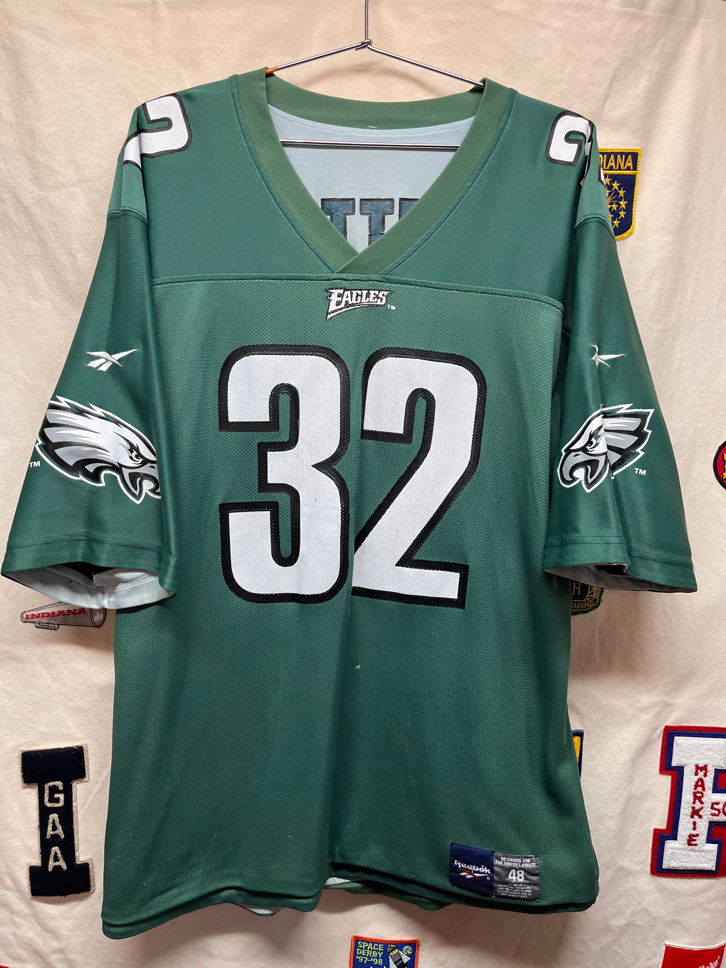 Vintage Reversible Philadelphia Eagles 32 Ricky Watters Reebok NFL Football Jersey: XL