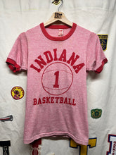 Load image into Gallery viewer, Vintage Indiana University Hoosiers Basketball 1 Heather Red Ringer Wolfs 70&#39;s T-Shirt: Medium
