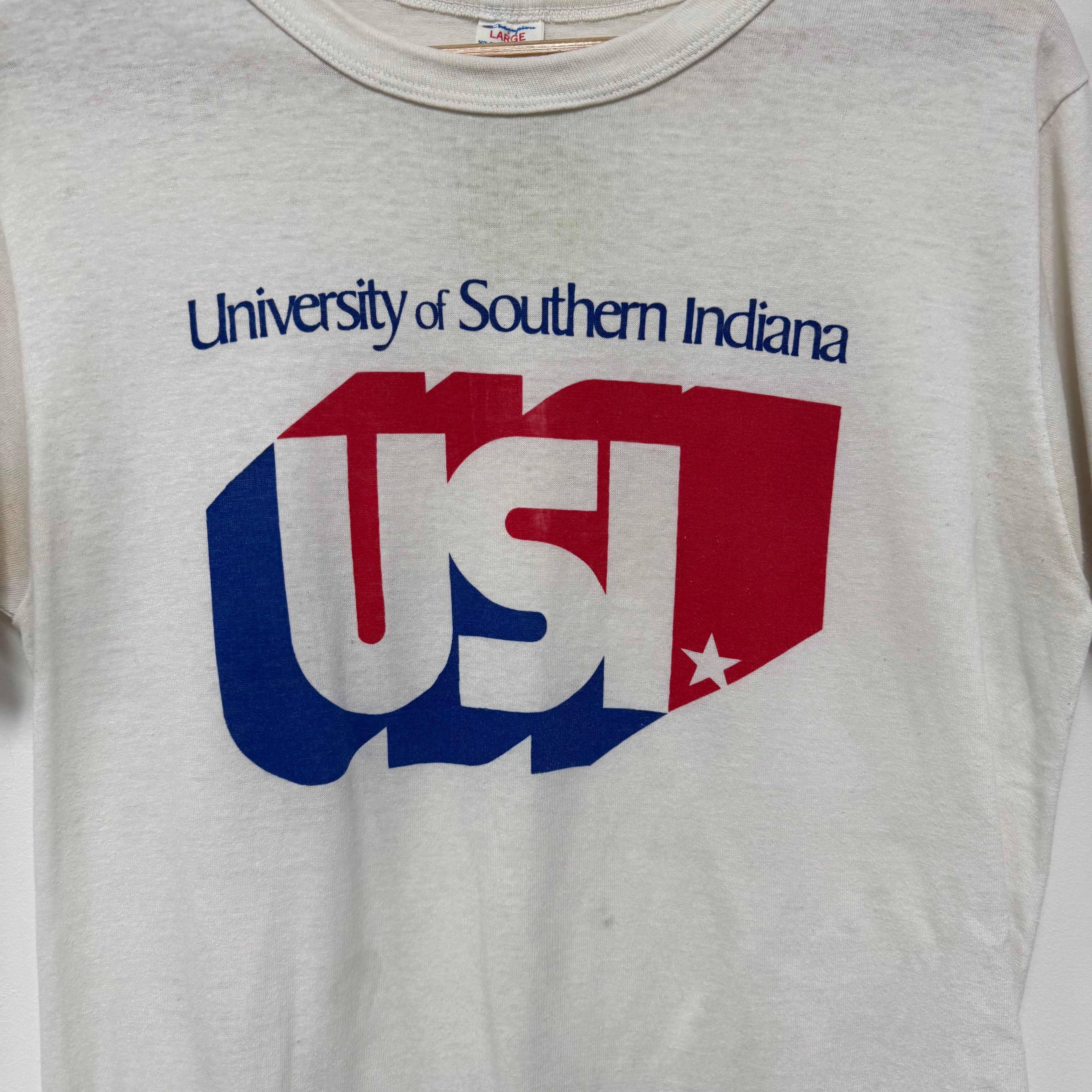 Vintage University of Southern Indiana USI T-Shirt: L