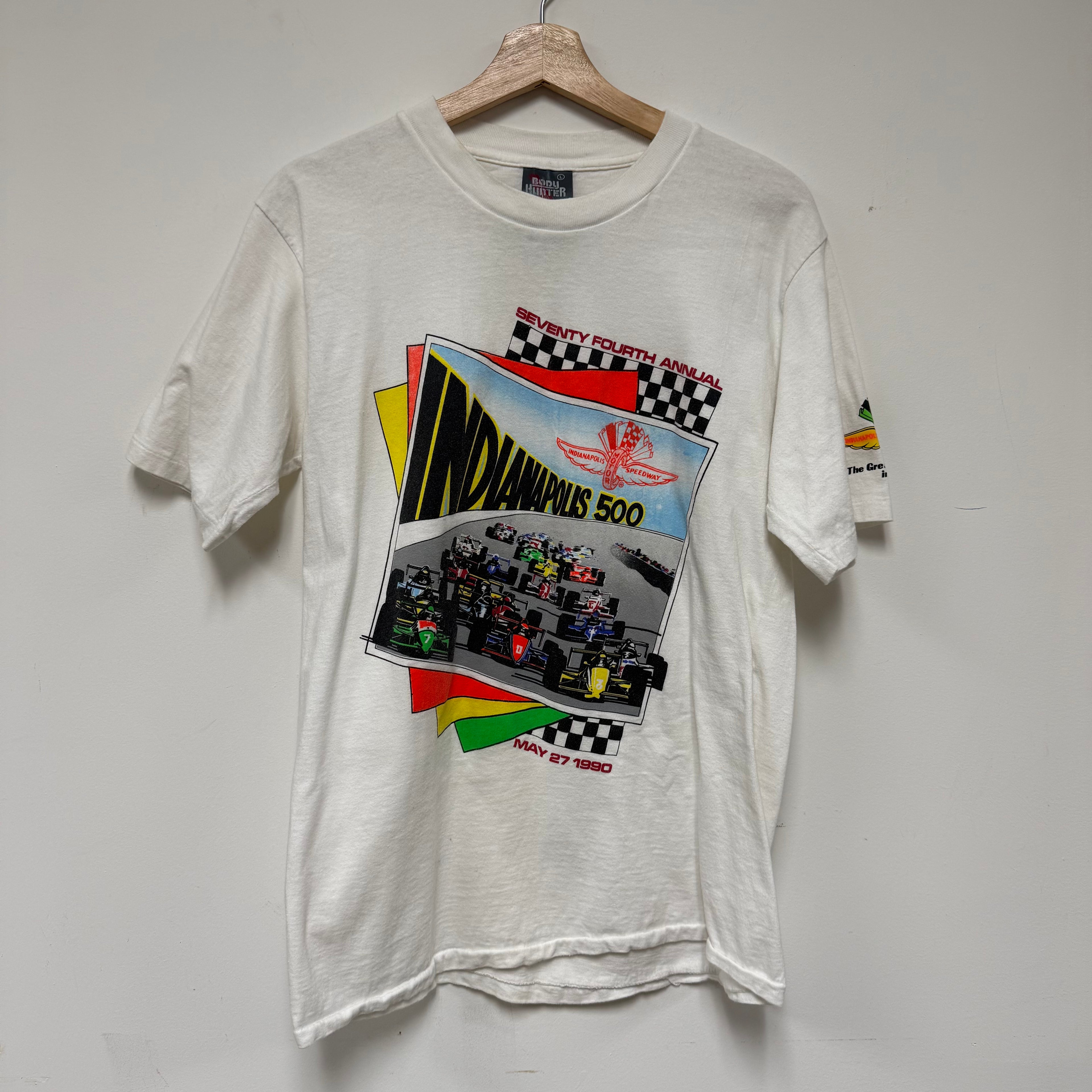 Vintage 1990 Indianapolis Indi500 T-Shirt: L
