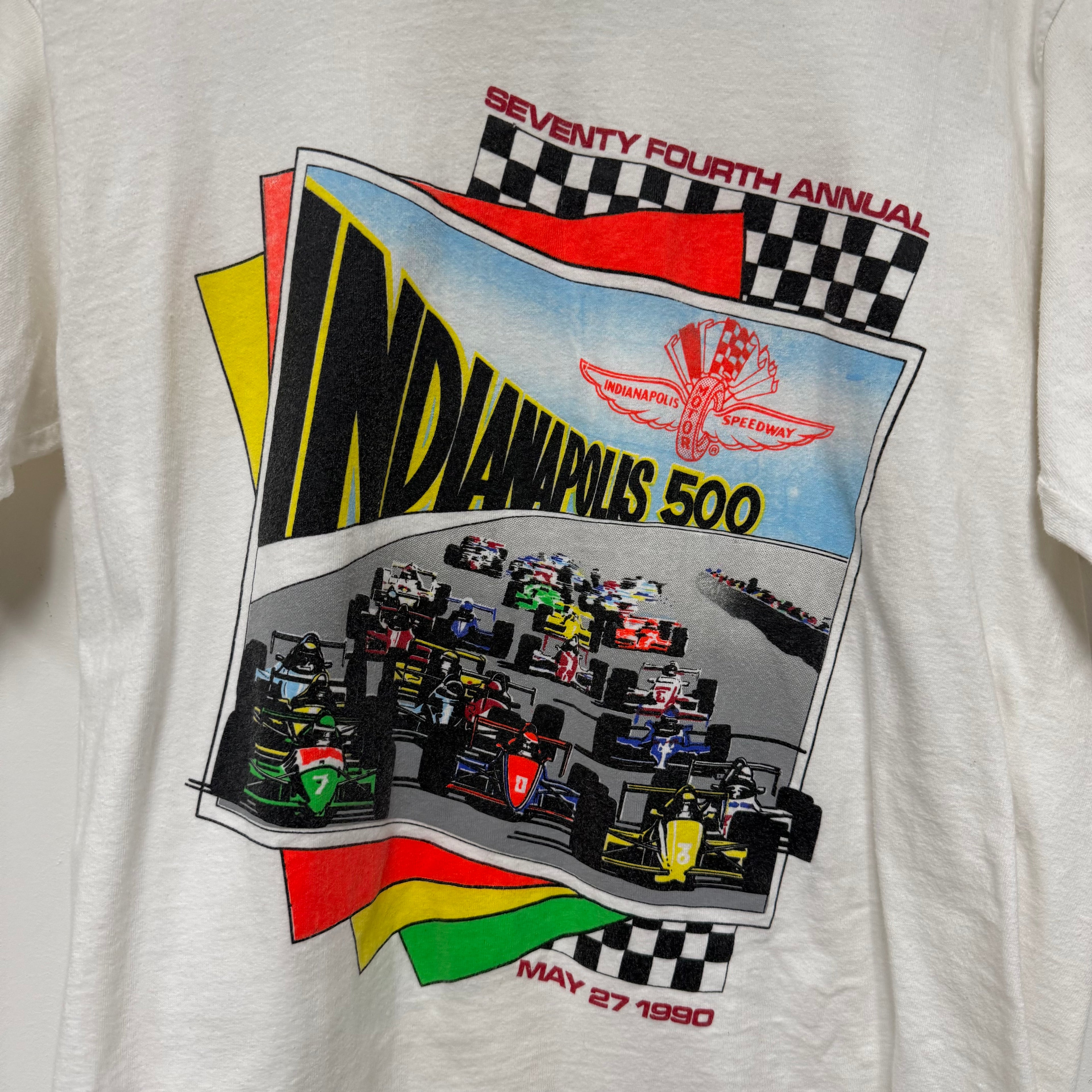 Vintage 1990 Indianapolis Indi500 T-Shirt: L