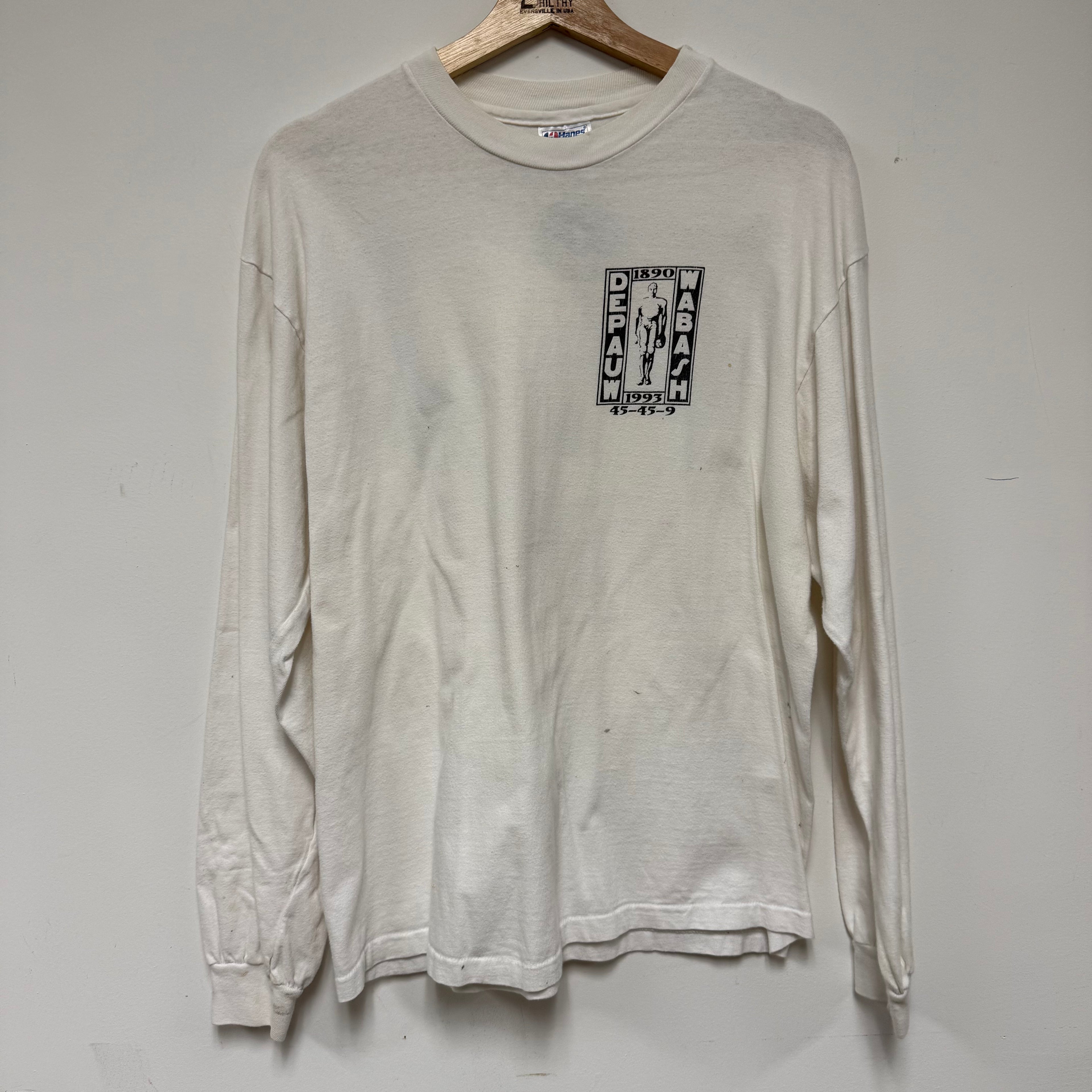 Vintage DePauw Wabash Long Sleeve: L