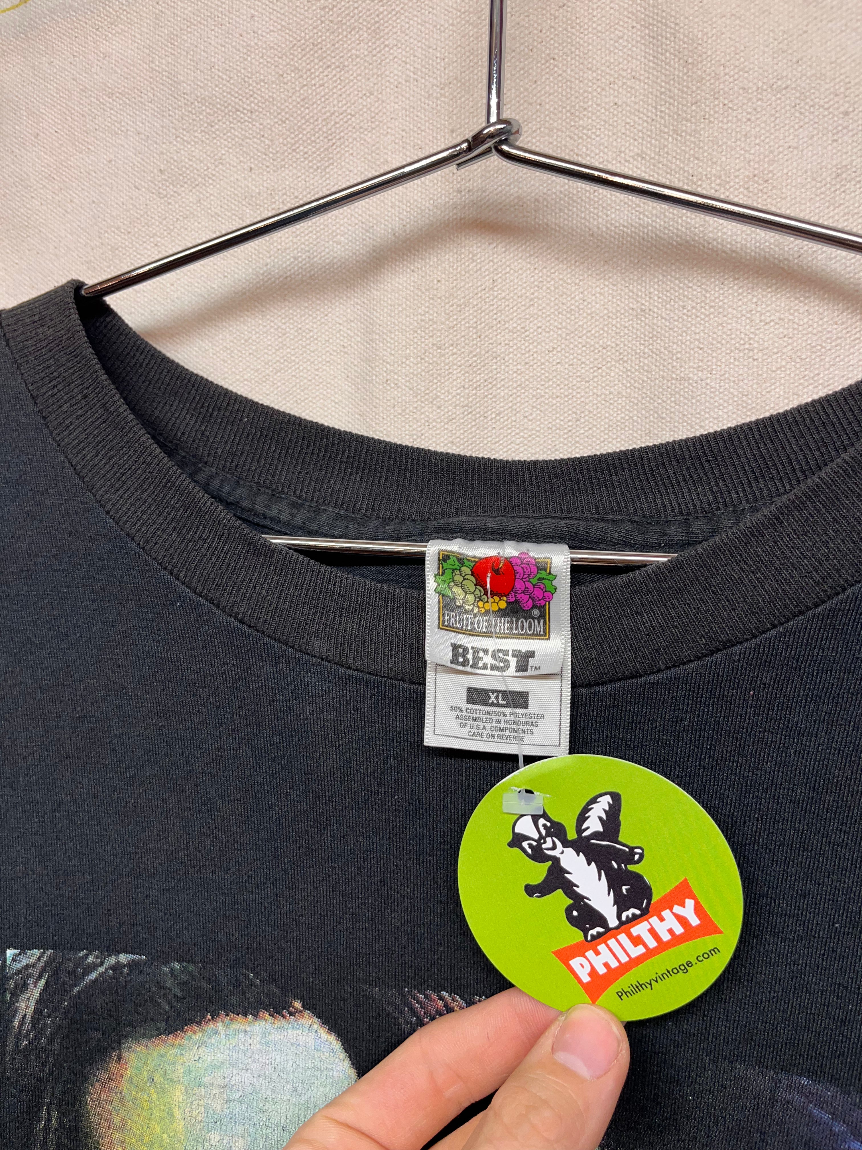 Vintage Marilyn Manson Bootleg Concert Tour 90's Rap Band Black T-Shirt: XL