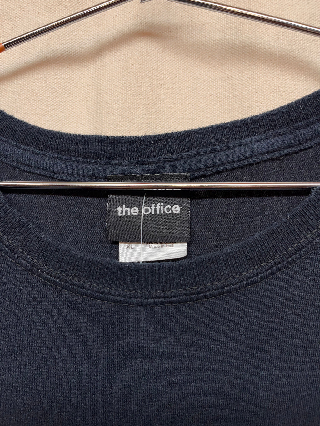 Vintage The Office Jim Halpert Train TV Show NBC Universal Promo Black T-Shirt: XL