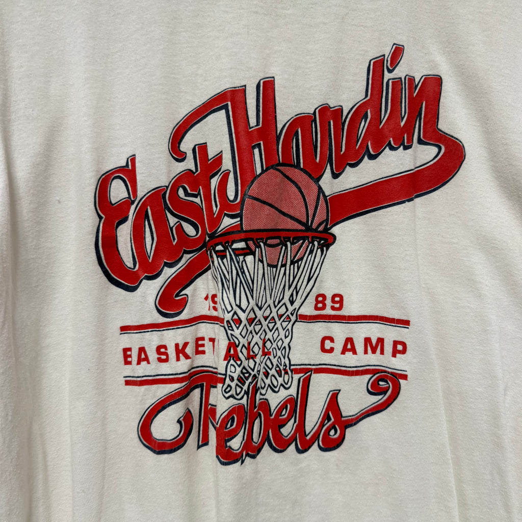 Vintage 1989 East Hardin Basketball Camp Shirt: L/XL