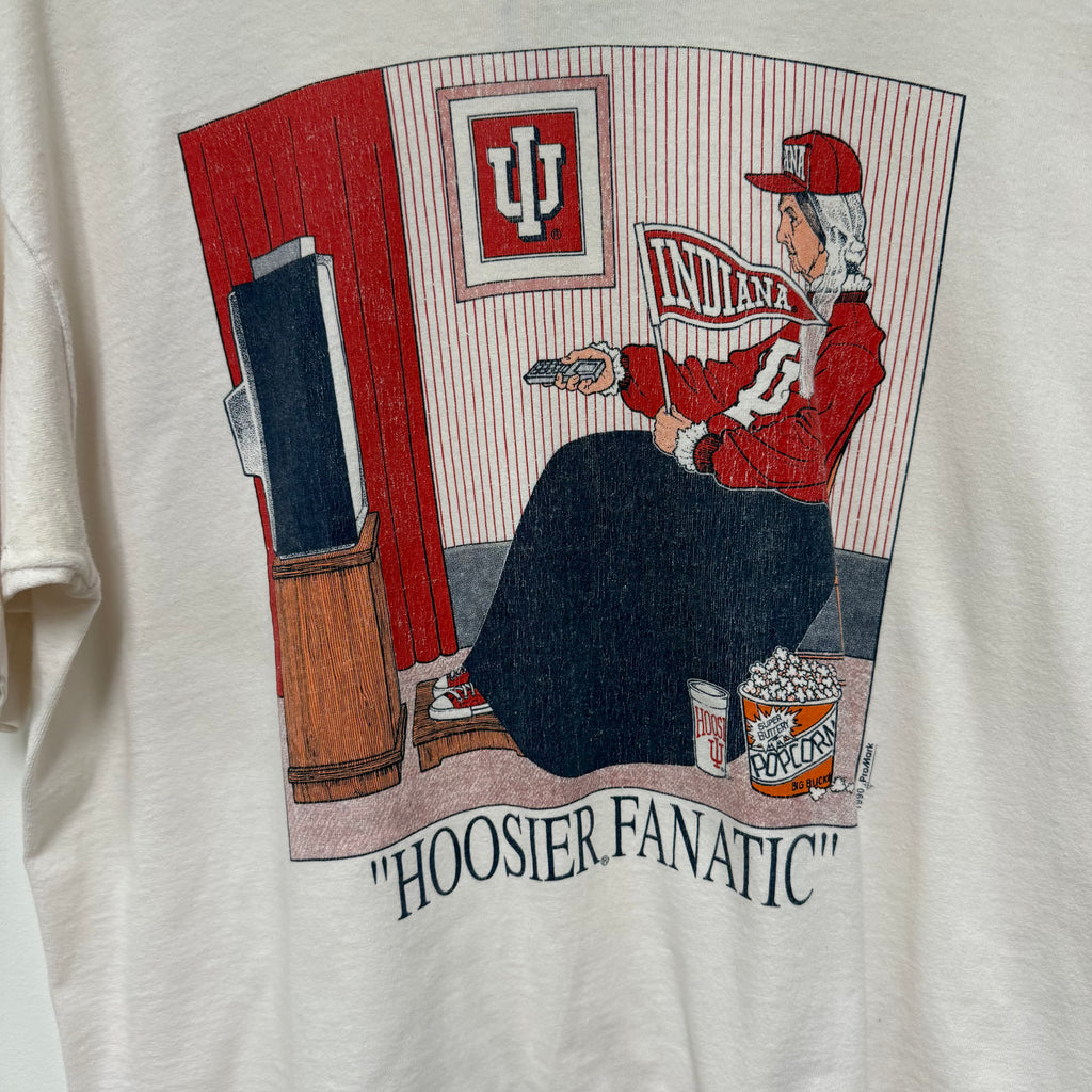 Vintage IU 'Hoosier Fanatic' Indiana University T-Shirt: XL